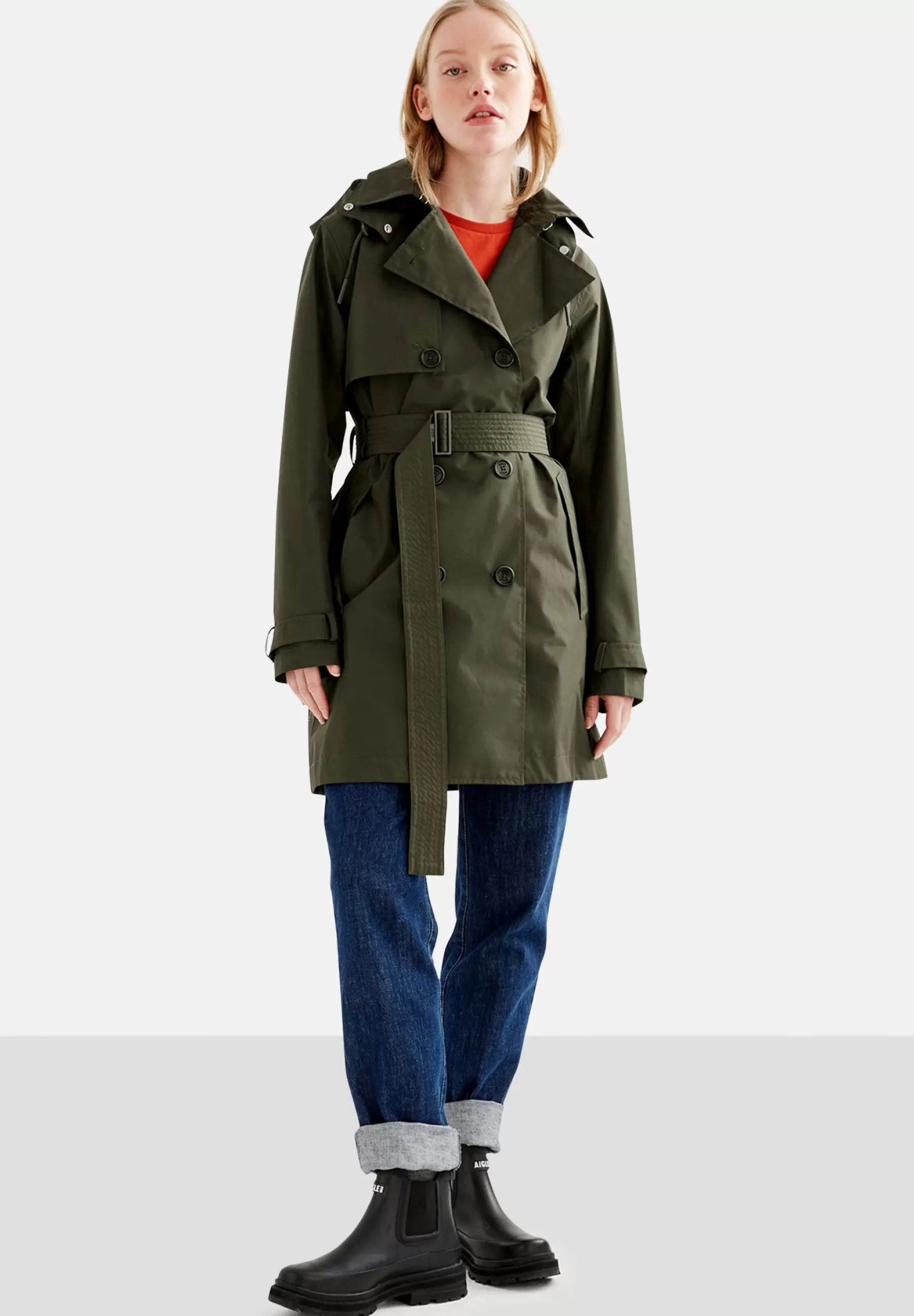 Dames Aigle Trenchcoats | Aiw22Wout005 - Trenchcoat