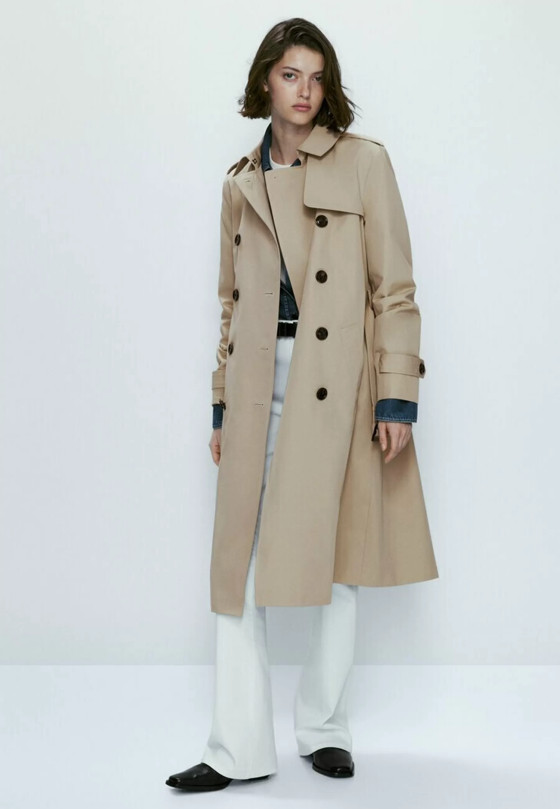 Dames Massimo Dutti Trenchcoats | Belt - Trenchcoat