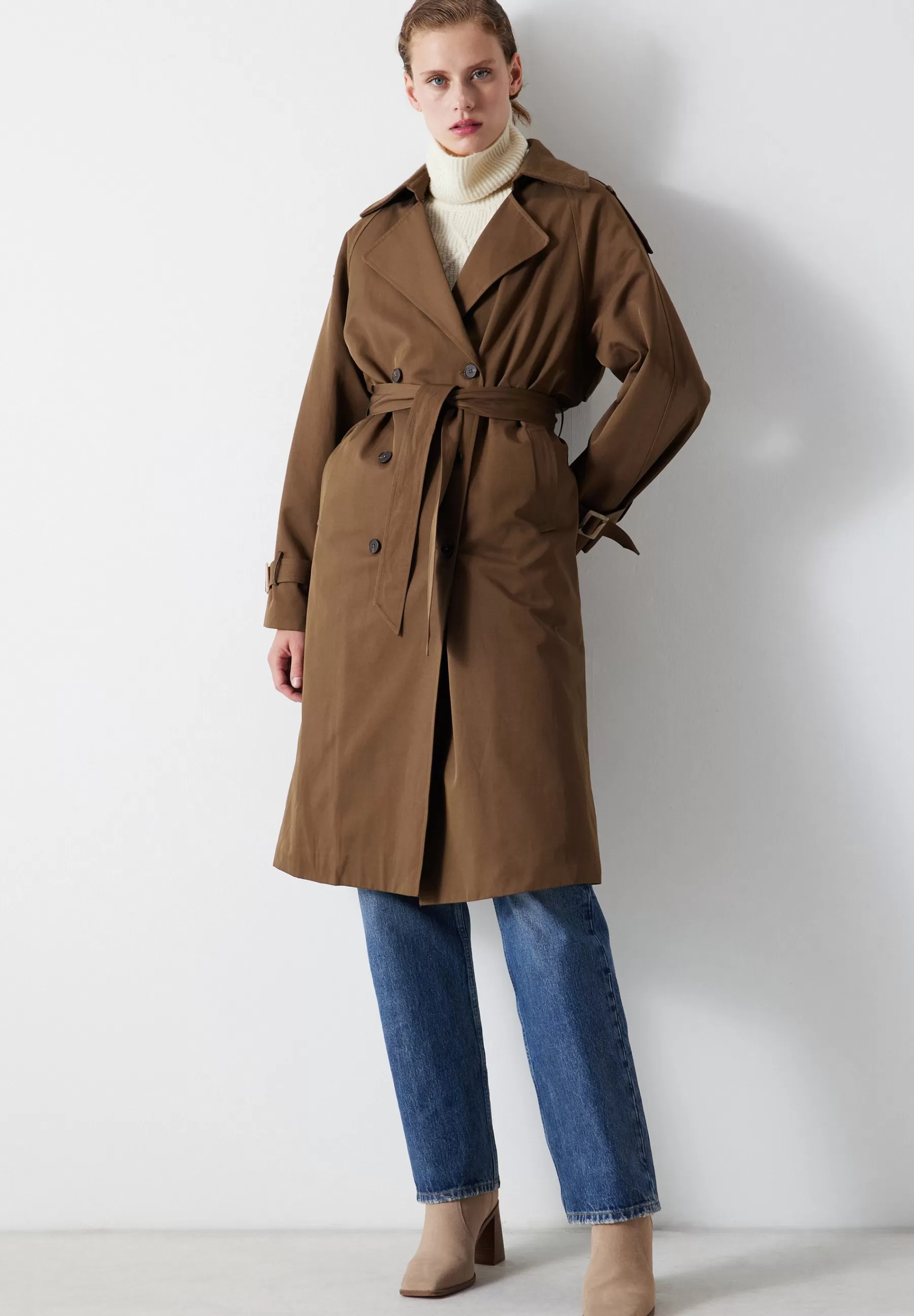 Dames Ipekyol Trenchcoats | Belted Double-Breasted - Trenchcoat