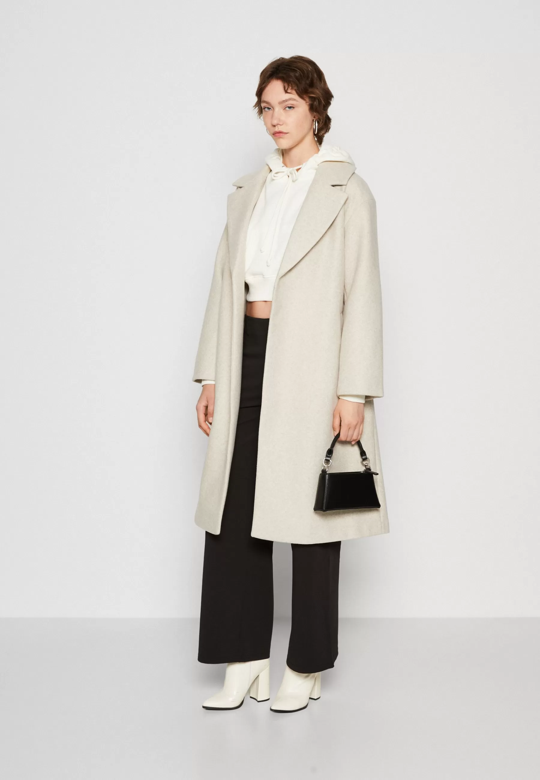 Gina Tricot Belted Long Coat - Mantel>Dames Wollen Jassen