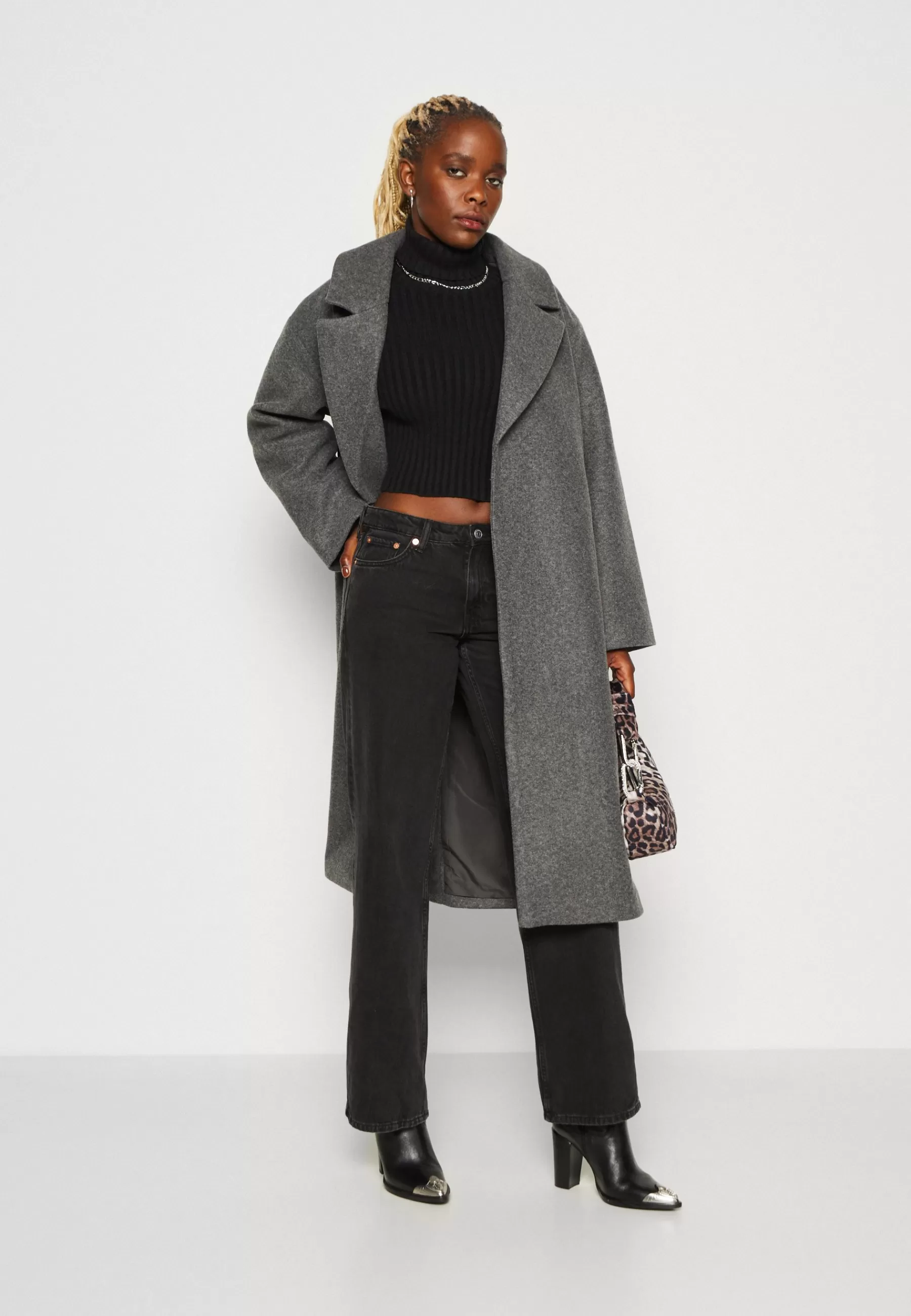 Gina Tricot Belted Long Coat - Mantel>Dames Wollen Jassen