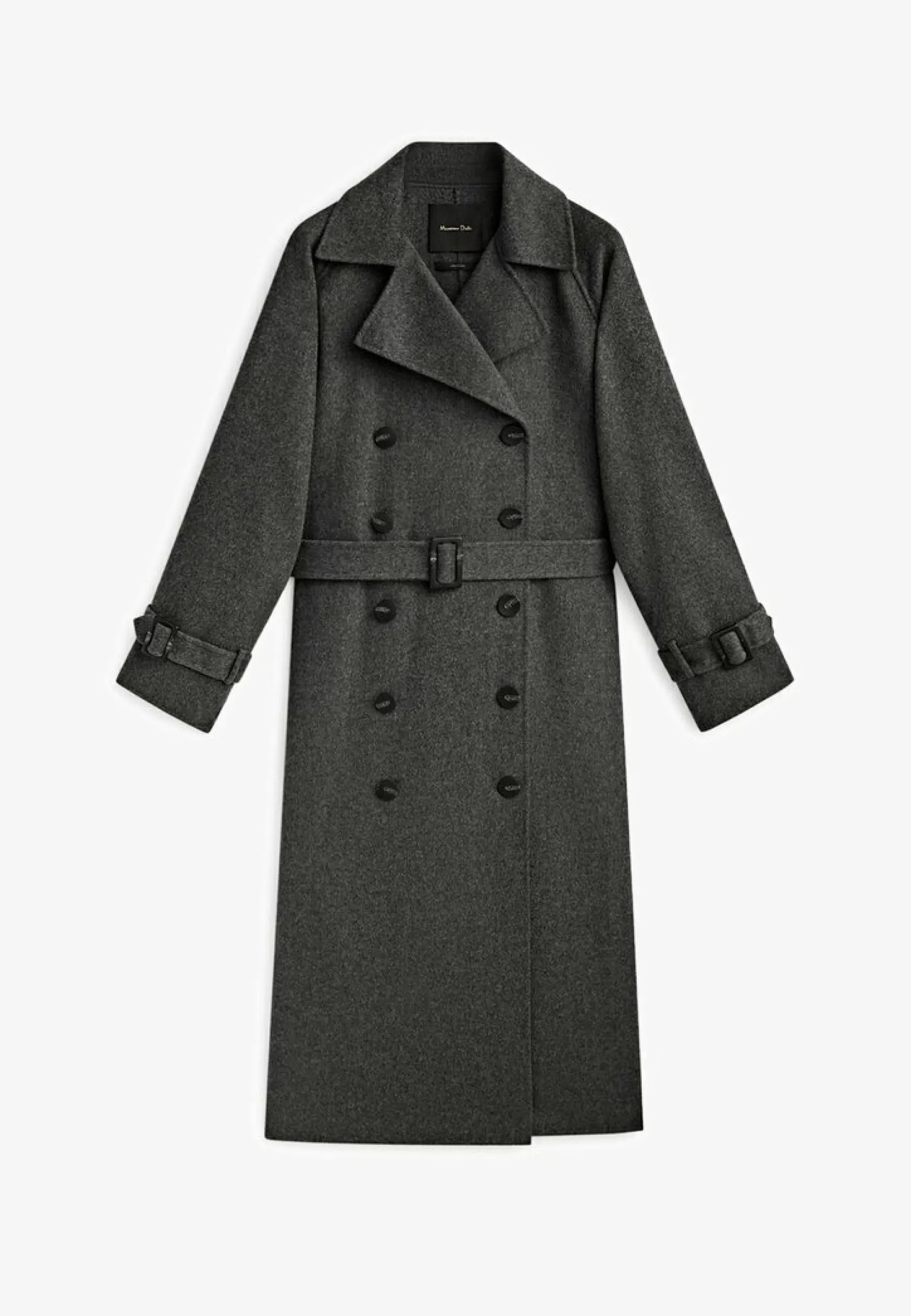 Dames Massimo Dutti Trenchcoats | Blend Double-Breasted - Trenchcoat