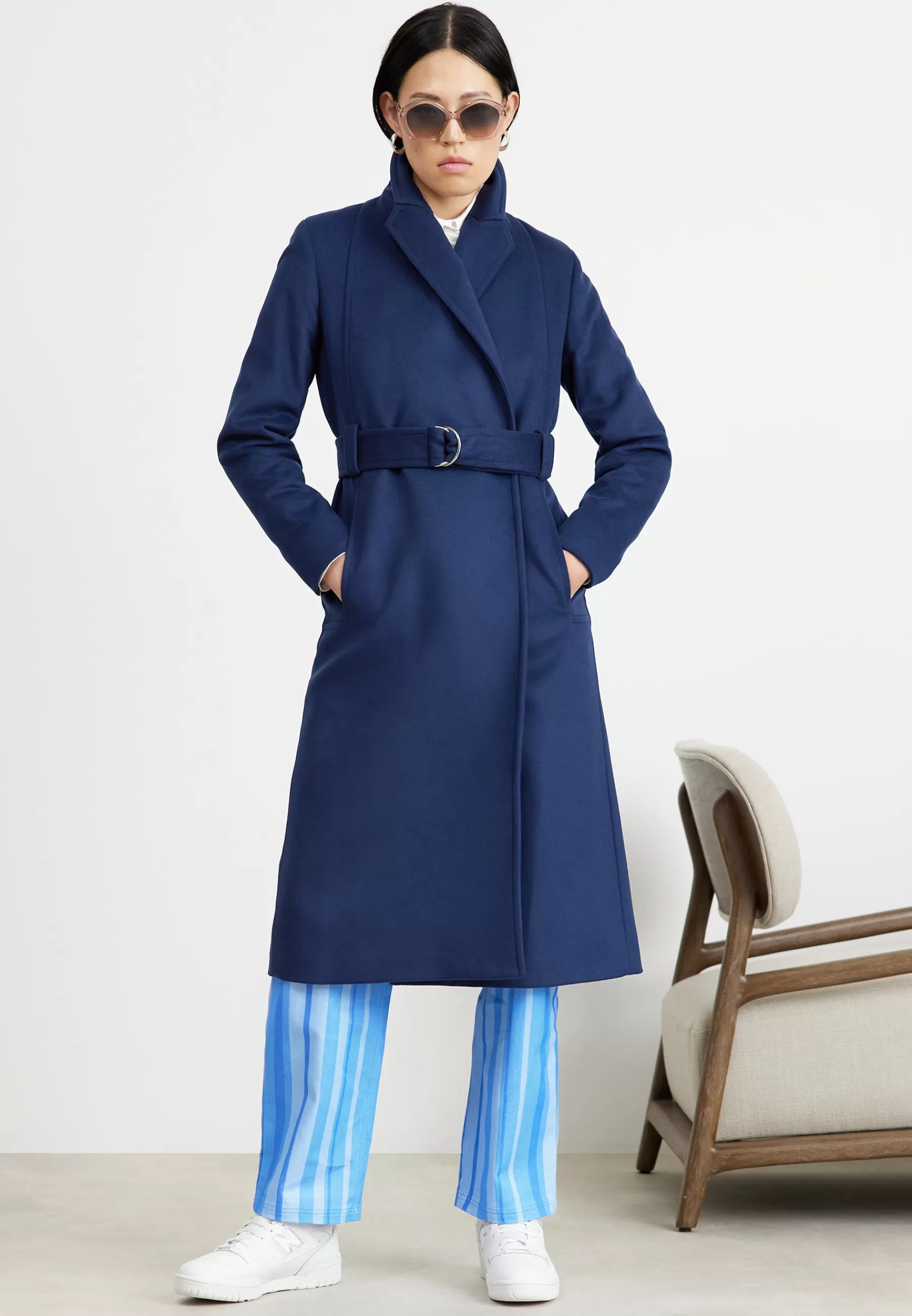 Patrizia Pepe Cappotto Coat - Mantel>Dames Wollen Jassen