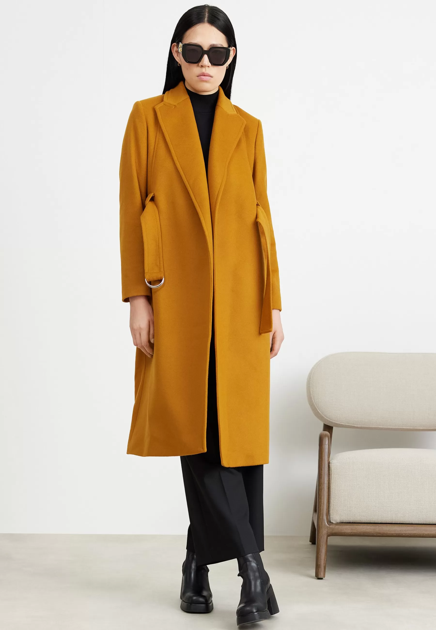 Patrizia Pepe Cappotto Coat - Mantel>Dames Wollen Jassen