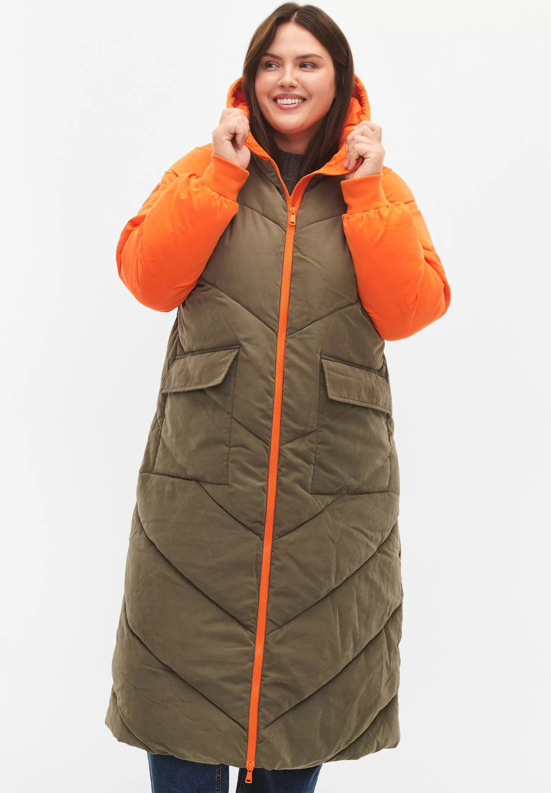 Zizzi Colorblock - Winterjas>Dames Parka's