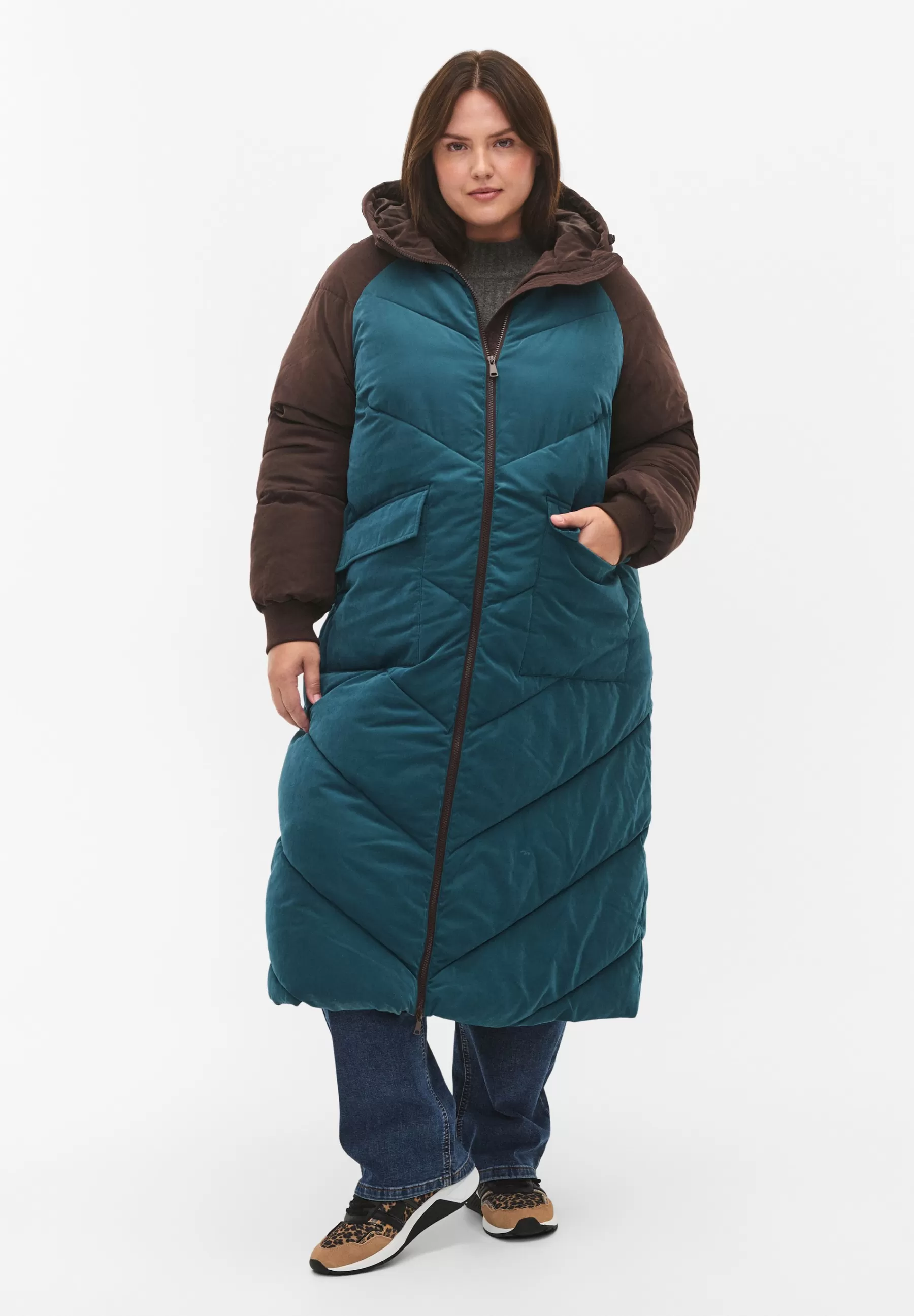 Zizzi Colorblock - Winterjas>Dames Parka's