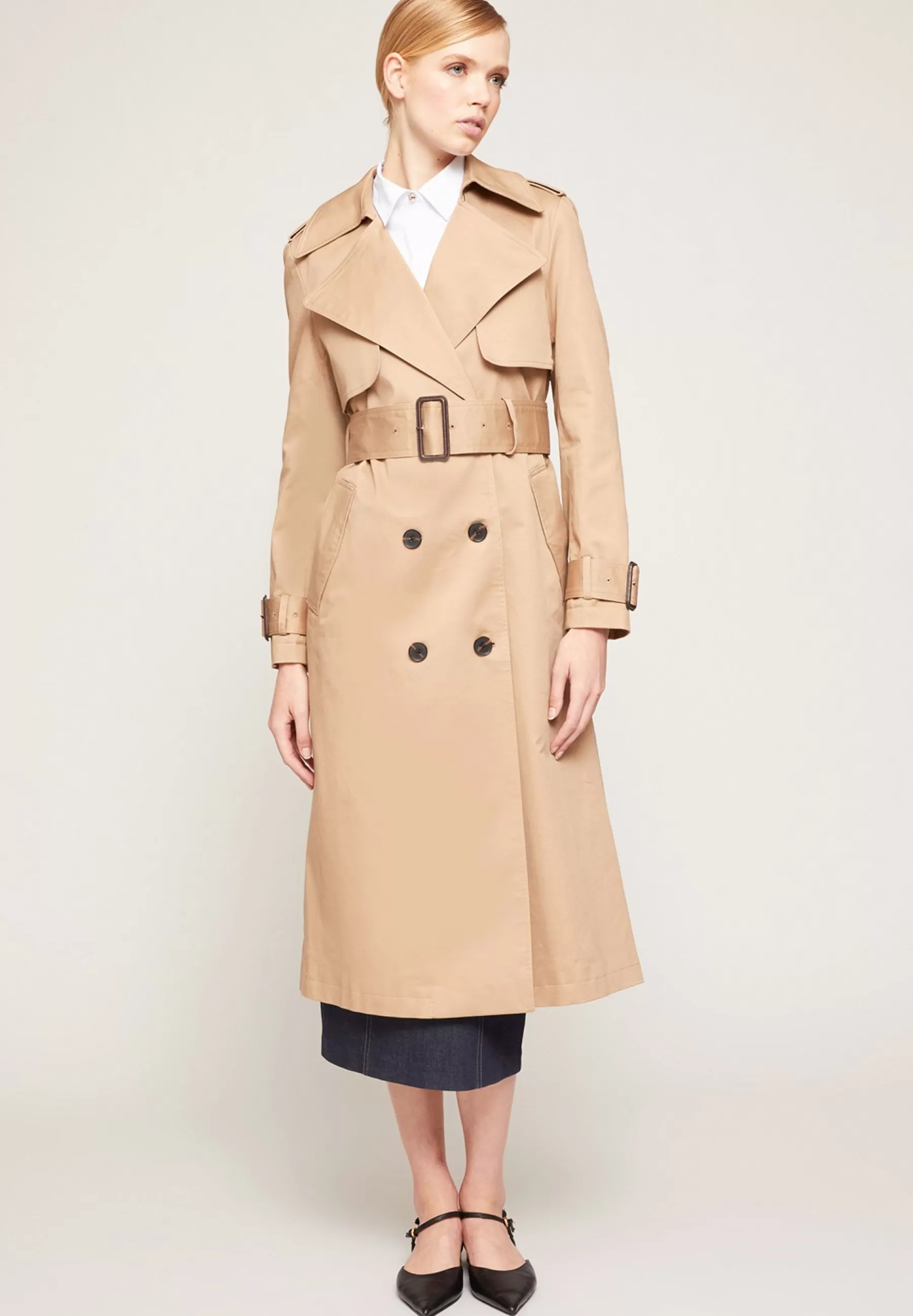 Dames Motivi Trenchcoats | Double-Breasted - Trenchcoat