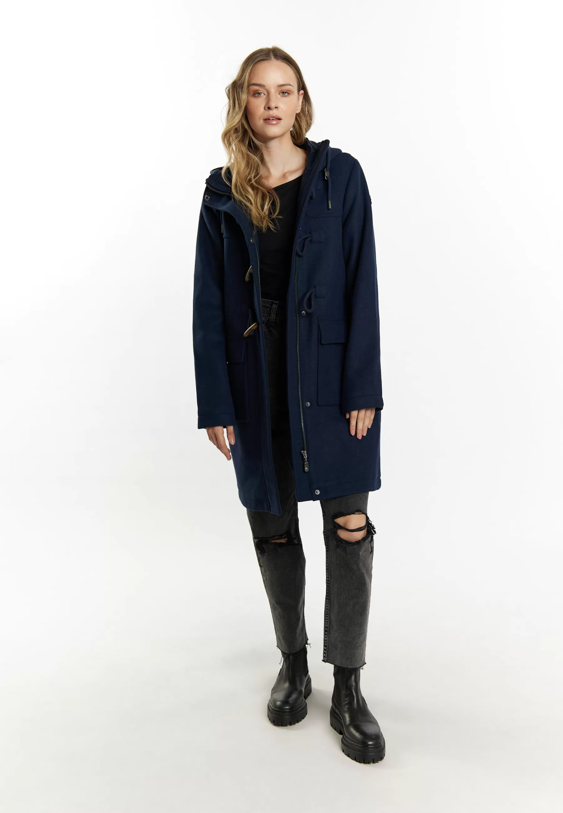 Dames DreiMaster Parka's | Duffle Aus Incus - Parka