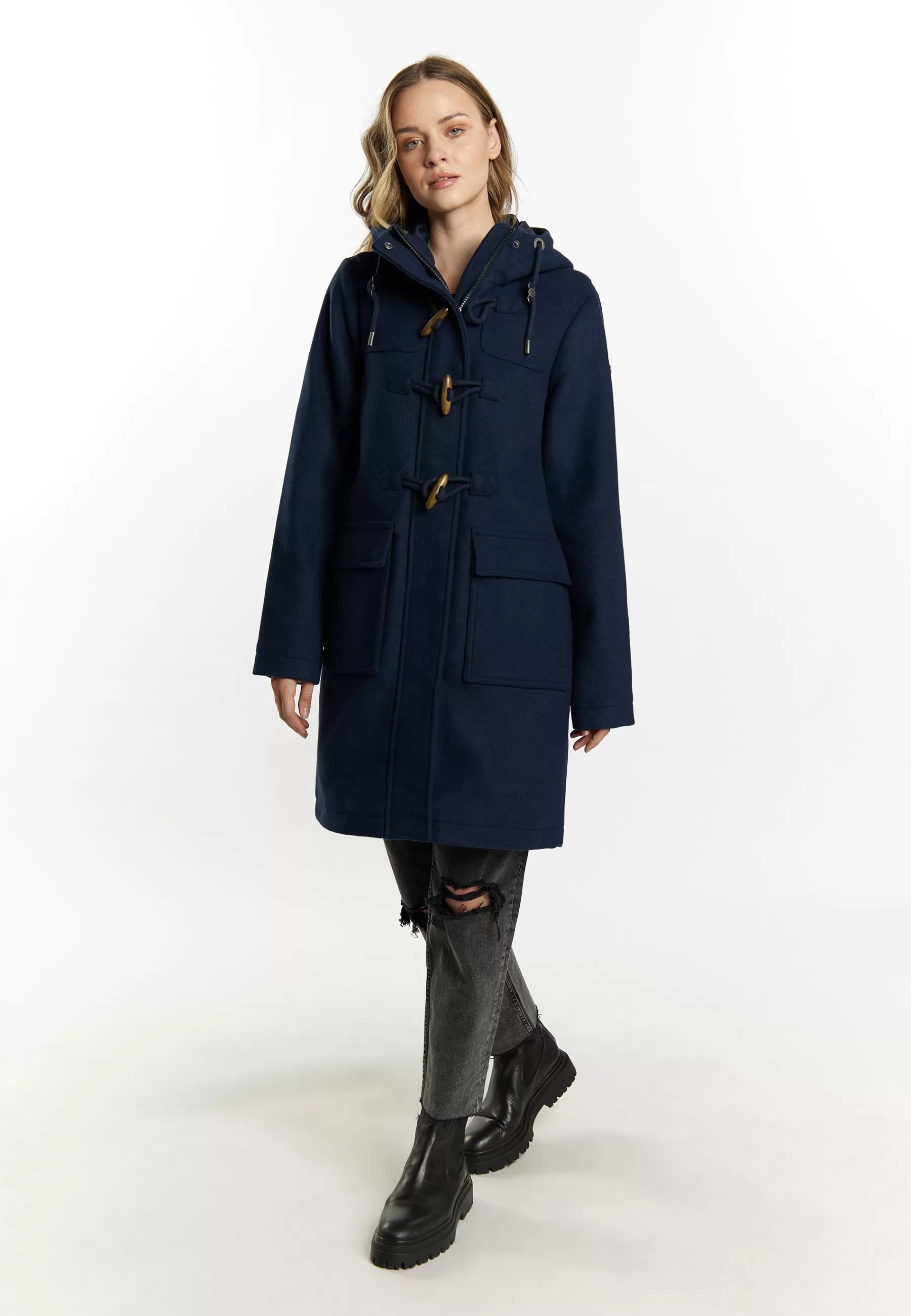 Dames DreiMaster Parka's | Duffle Aus Incus - Parka