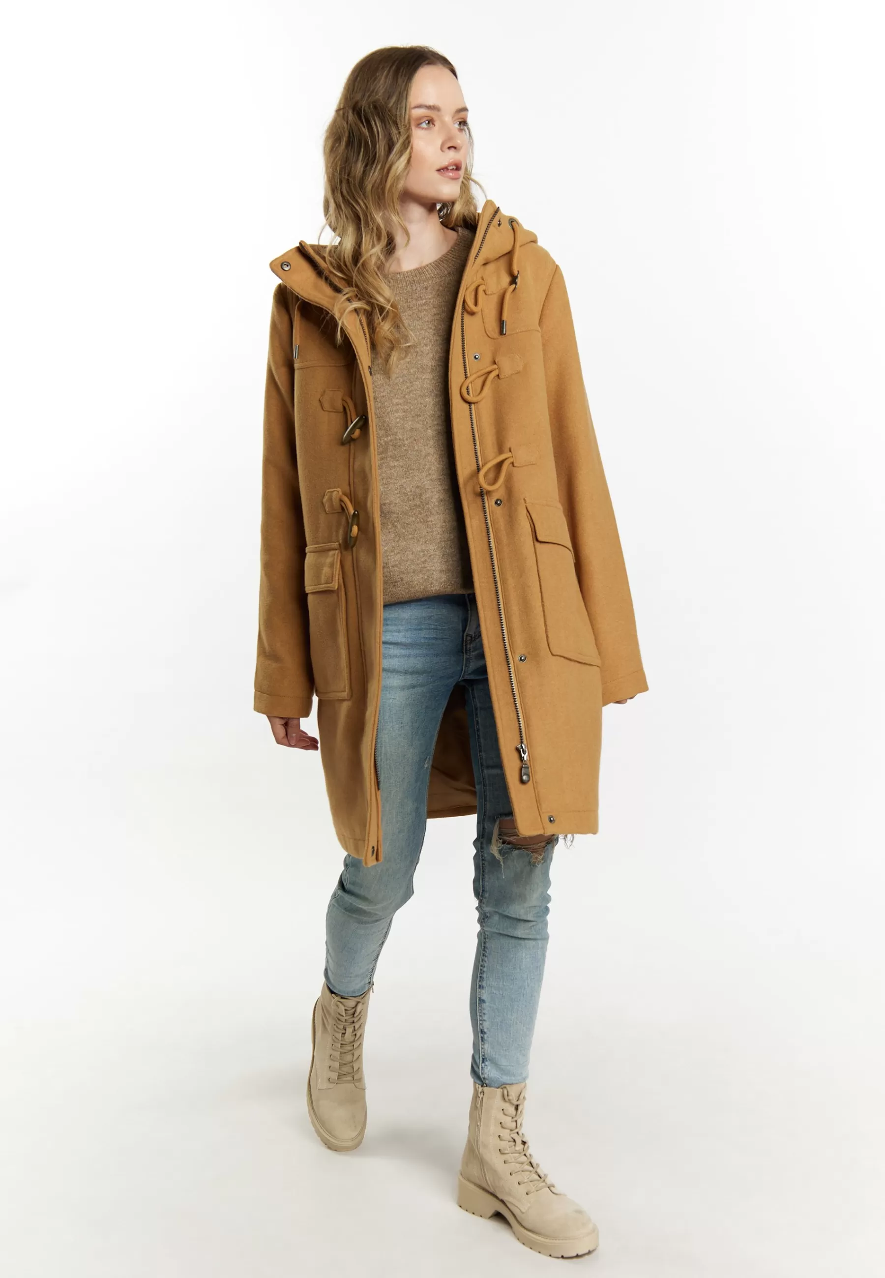 Dames DreiMaster Parka's | Duffle Aus Incus - Parka