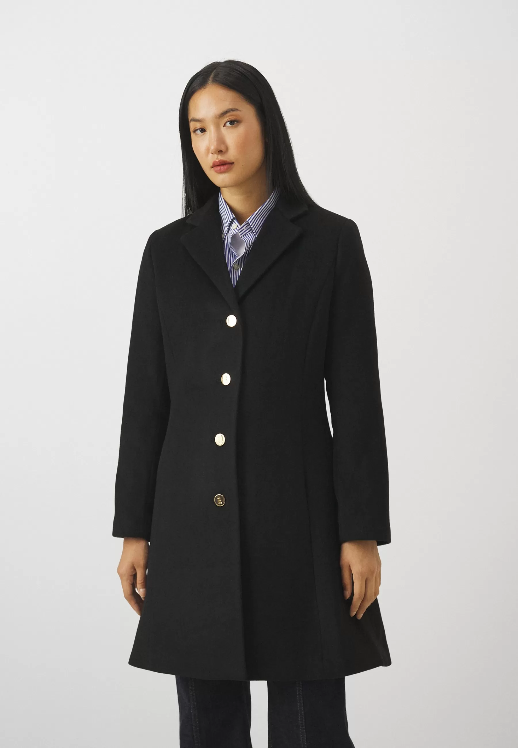 Lauren Ralph Lauren Fit Flare Lined Coat - Mantel>Dames Wollen Jassen