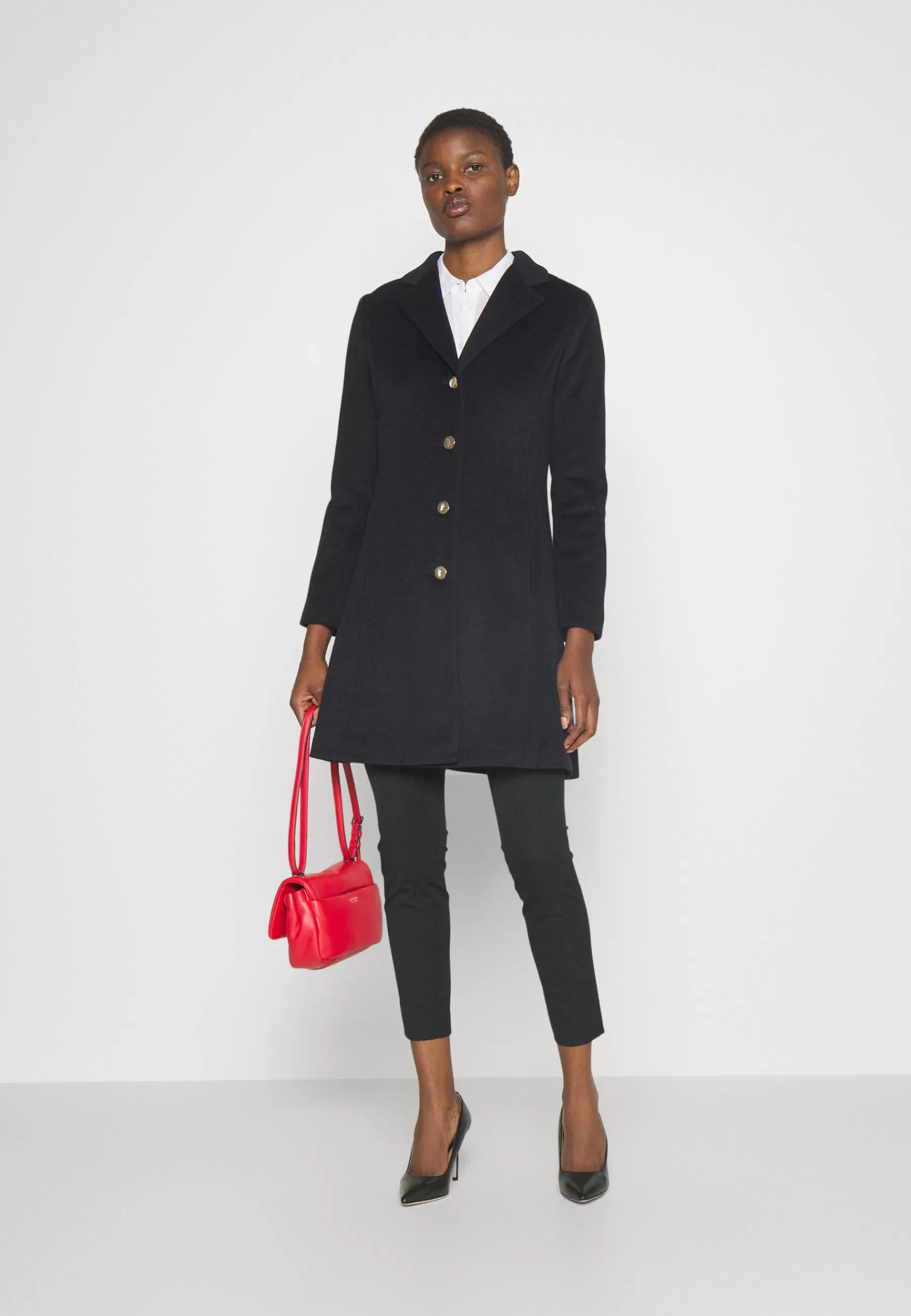 Lauren Ralph Lauren Fit Flare Lined Coat - Mantel>Dames Wollen Jassen