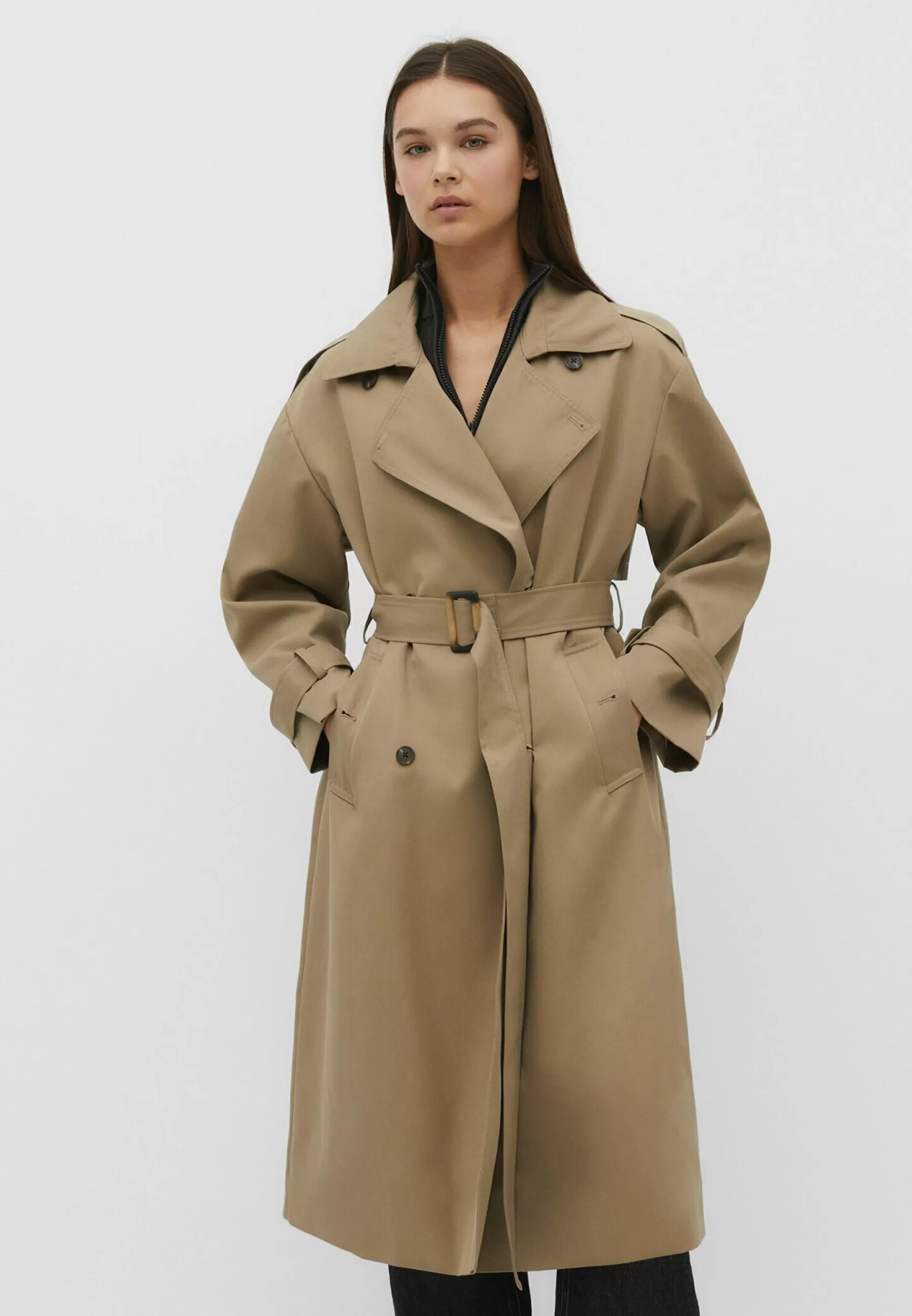 Dames Stradivarius Trenchcoats | Flowing Lined - Trenchcoat