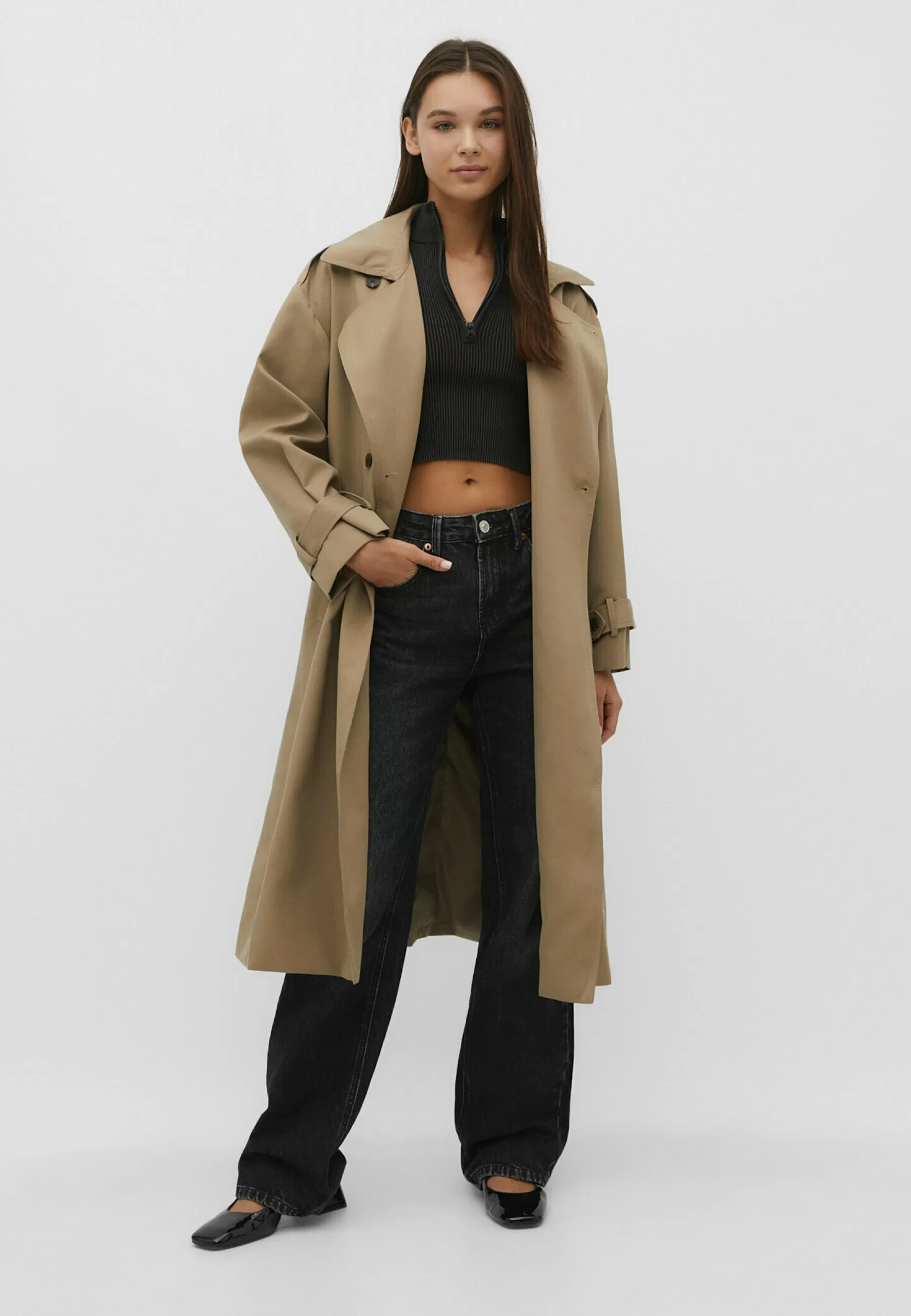 Dames Stradivarius Trenchcoats | Flowing Lined - Trenchcoat