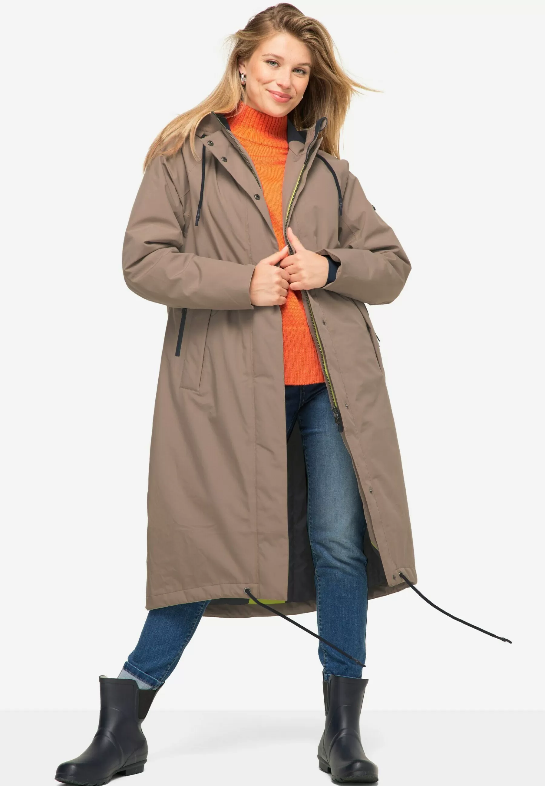 LAURASØN Funktions, Kapuze, 2-Wege-Zipper, Doppeltaschen - Parka>Dames Parka's