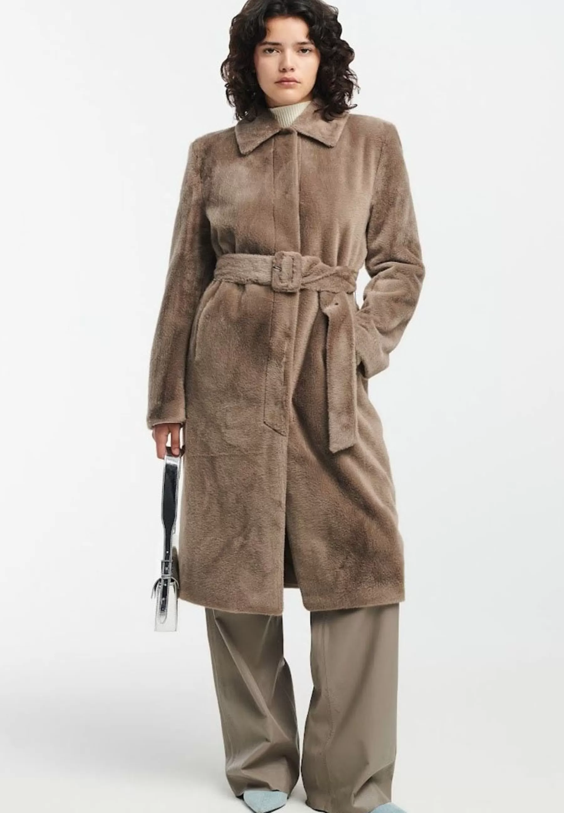 Dames STUDIO AR Trenchcoats | Gaura Faux Lacon - Trenchcoat