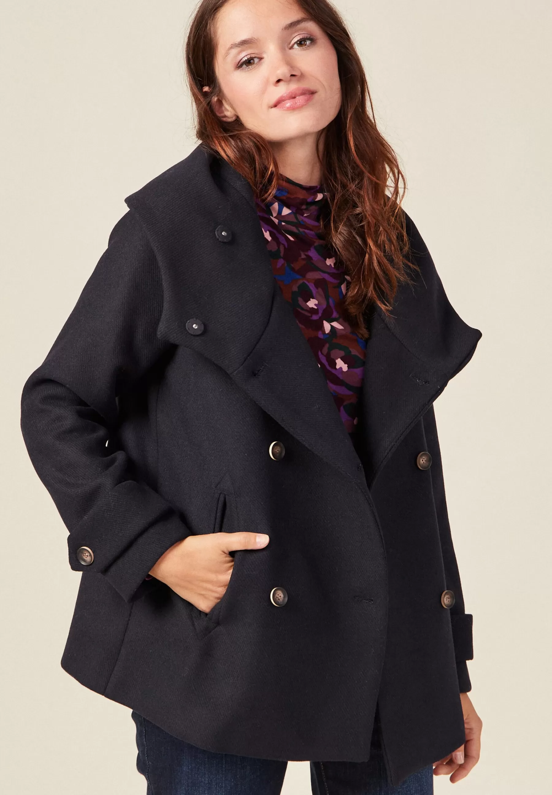 Dames BONOBO Jeans Trenchcoats | Gerader Caban Mit Kapuze - Trenchcoat