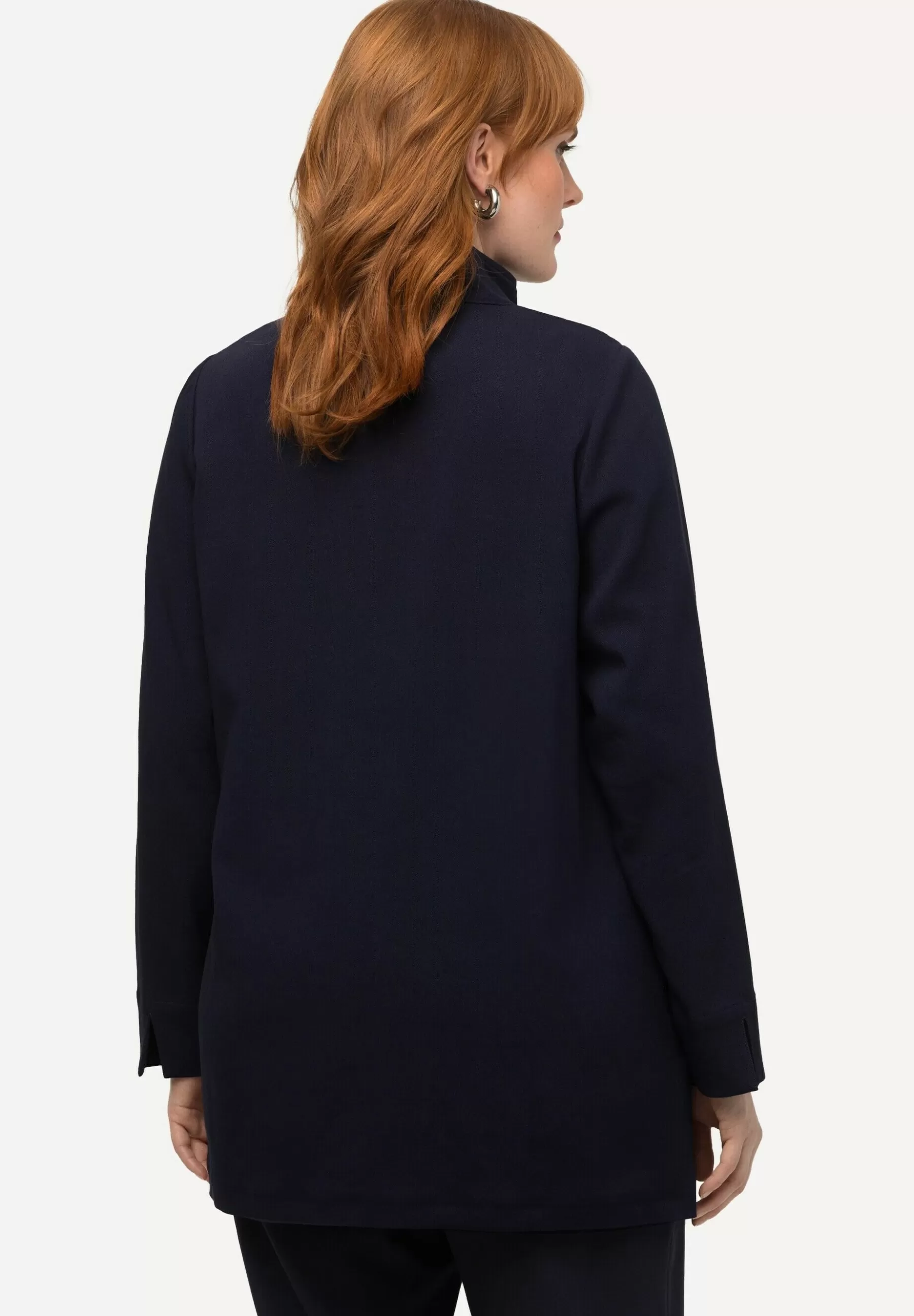 Ulla Popken High Neck Long Sleeve - Mantel>Dames Wollen Jassen