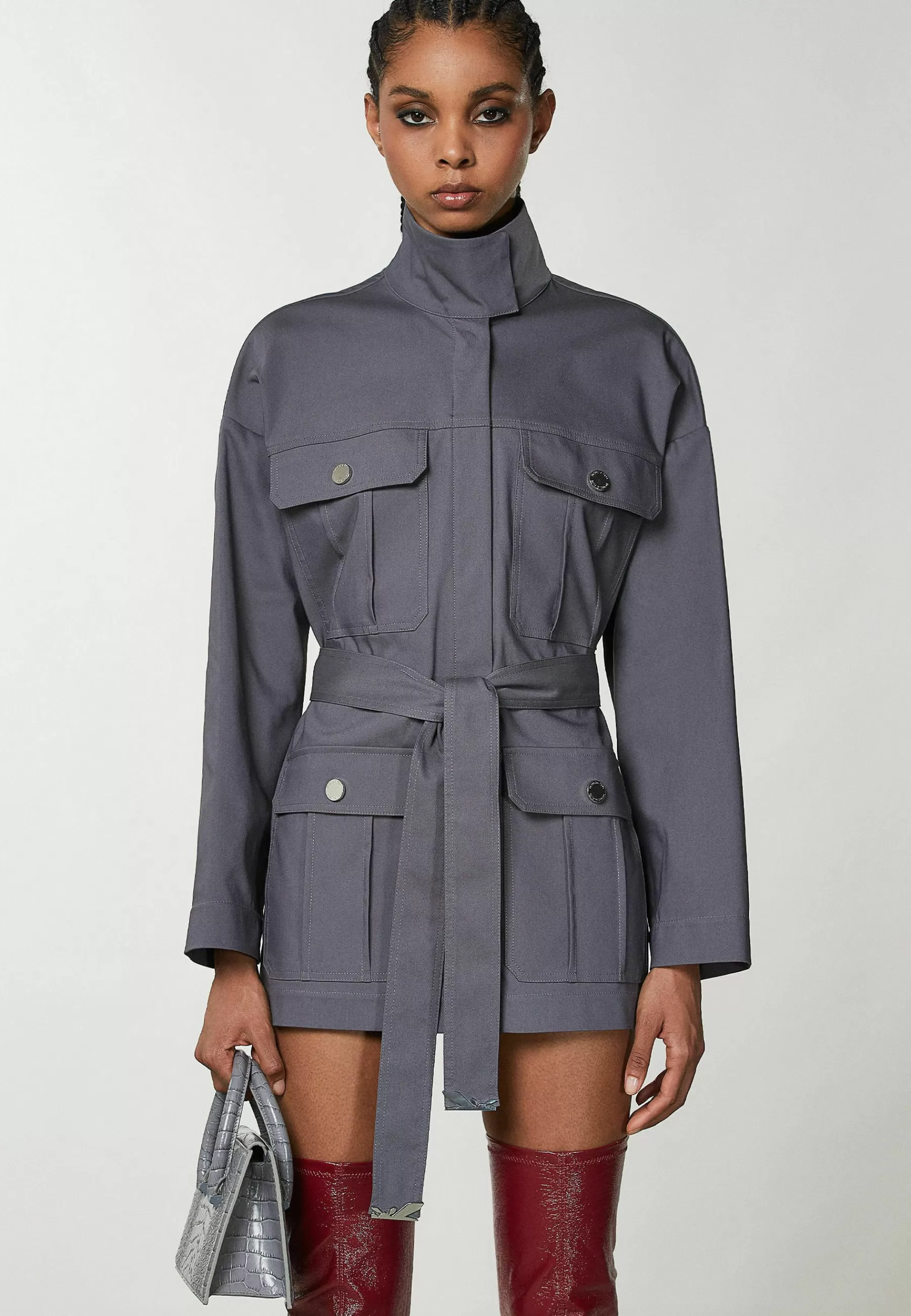 Dames Patrizia Pepe Parka's | High-Necked Over - Parka