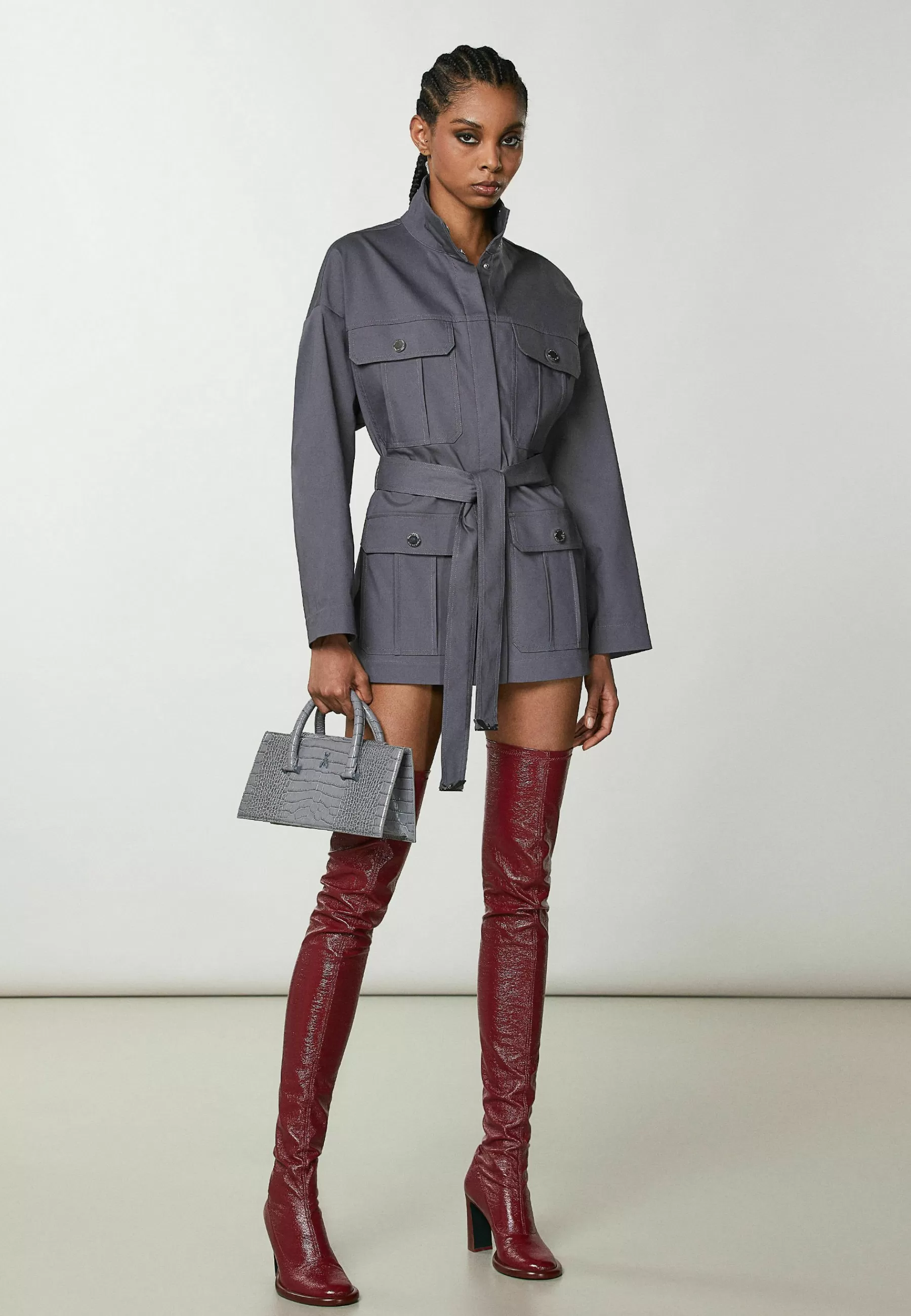 Dames Patrizia Pepe Parka's | High-Necked Over - Parka