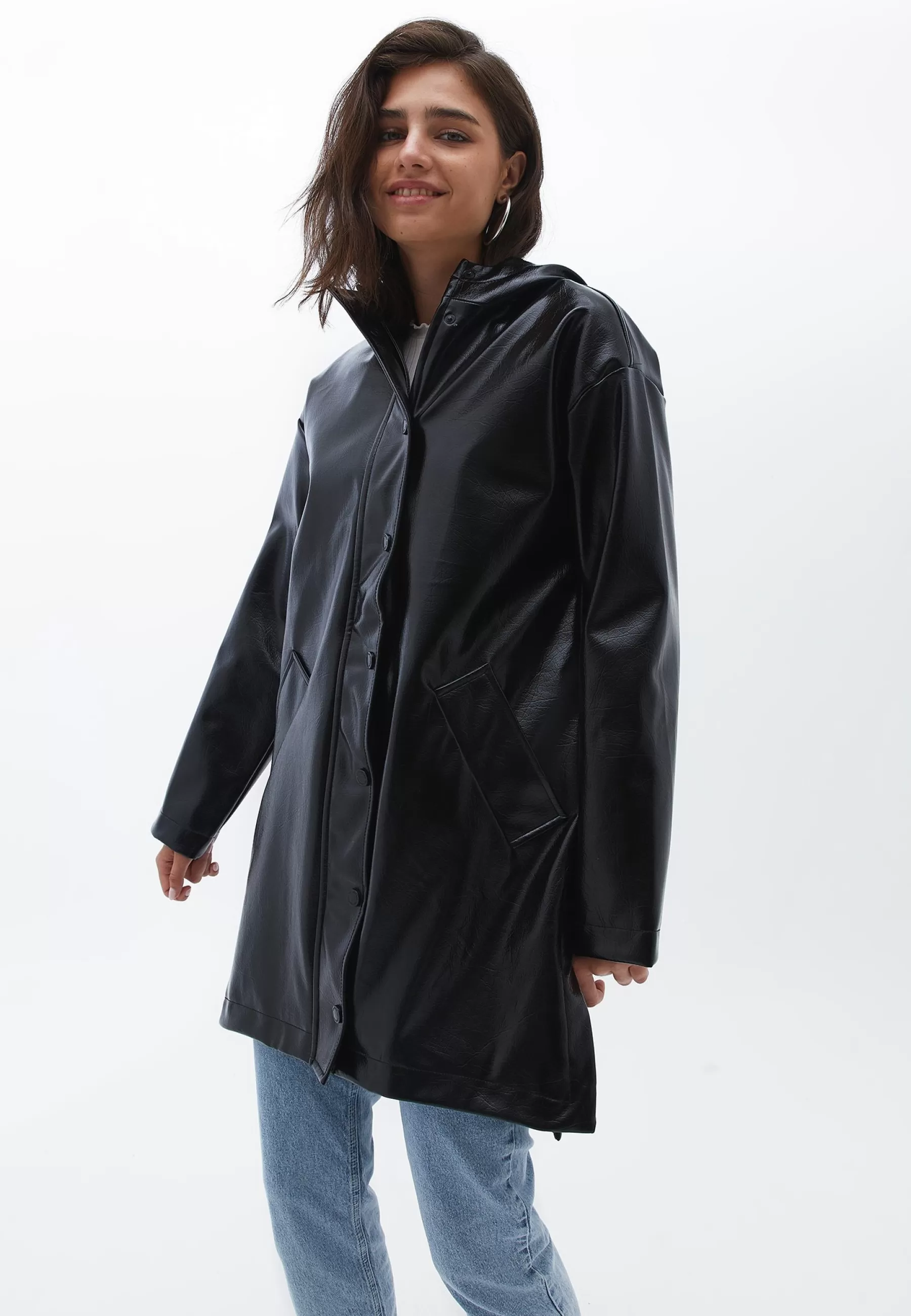 Dames OXXO Parka's | Hooded Patent - Parka