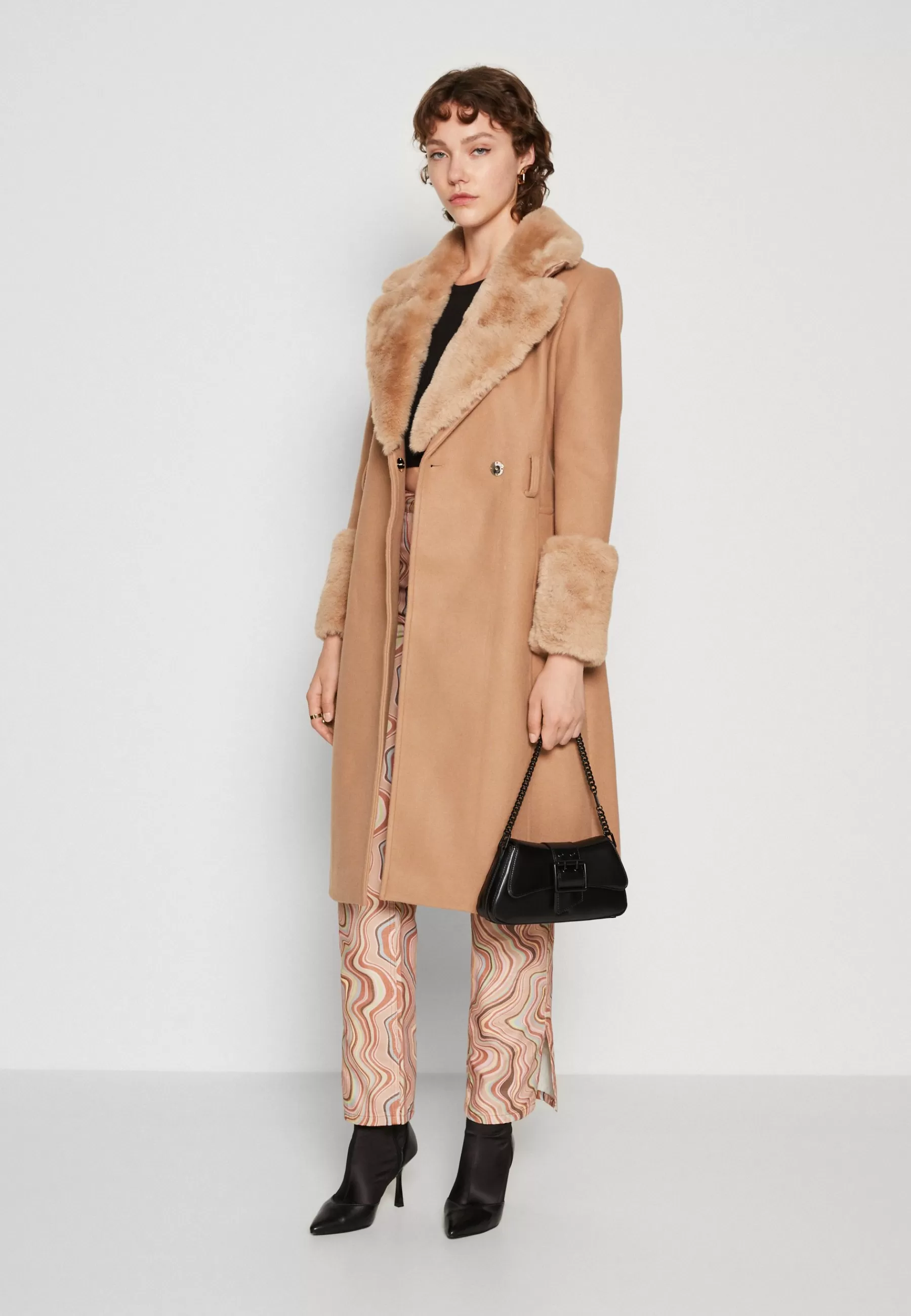 Forever New Jordie Cuff Coat - Mantel>Dames Wollen Jassen