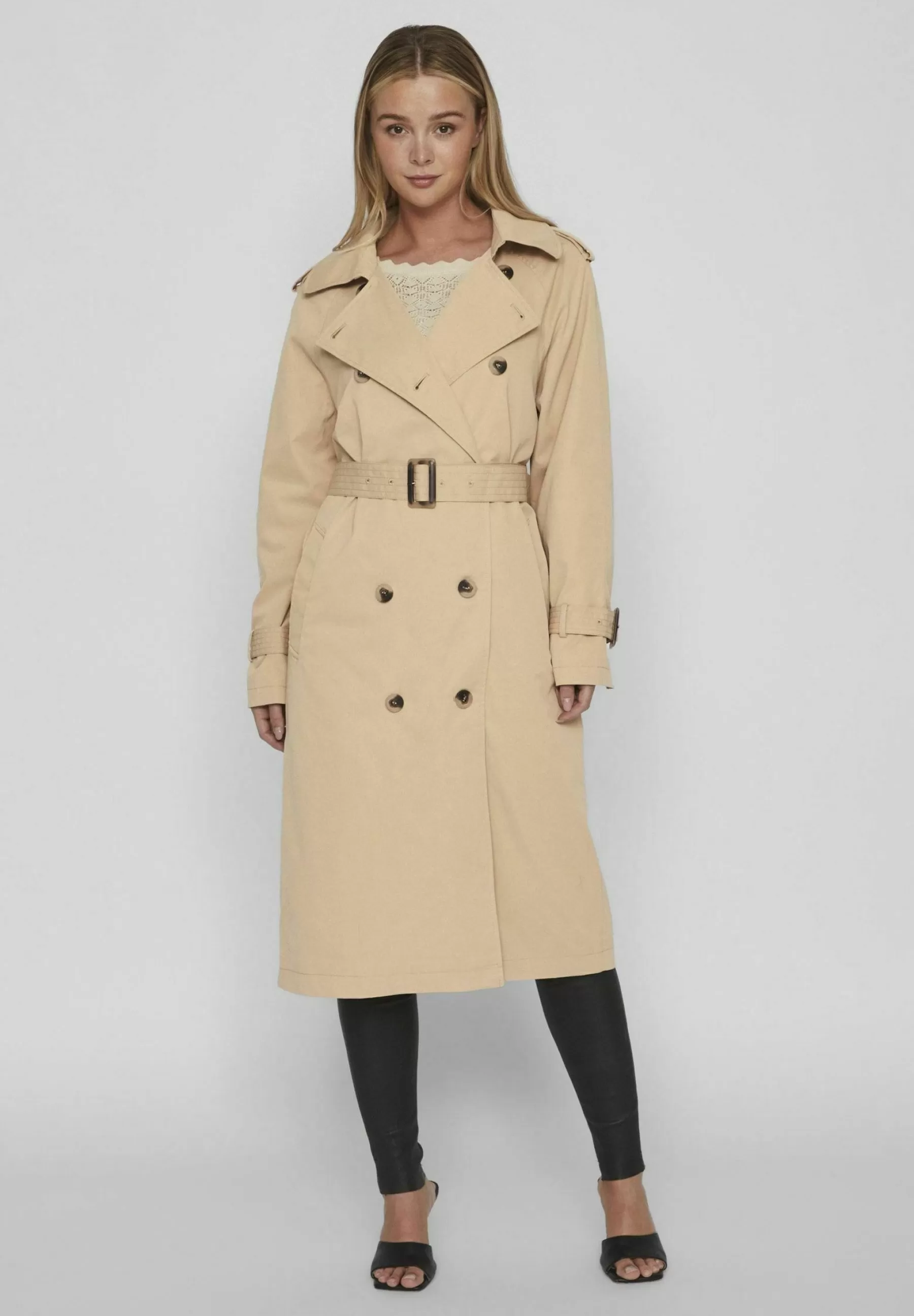 Dames VILA Trenchcoats | Langer - Trenchcoat