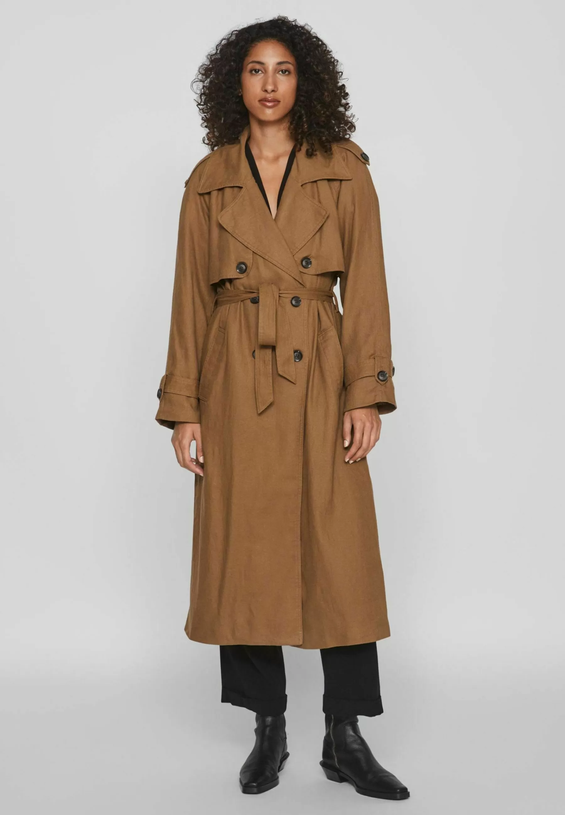 Dames VILA ROUGE Trenchcoats | Langer - Trenchcoat