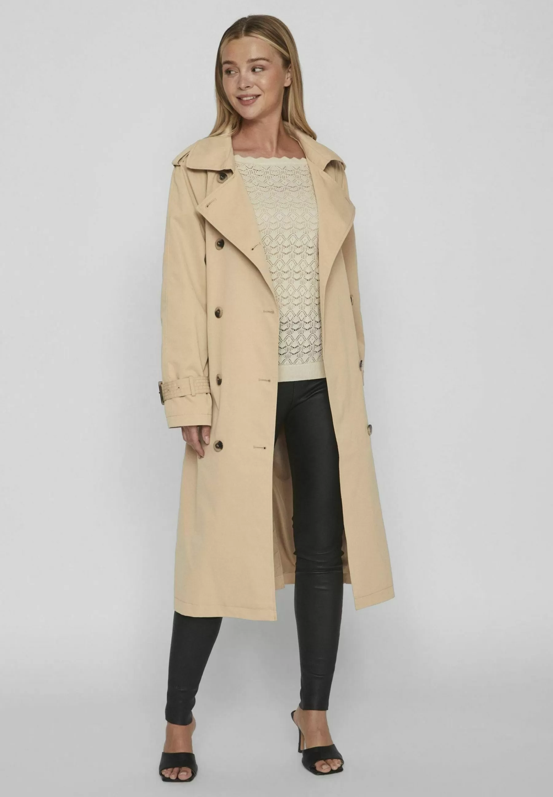 Dames VILA Trenchcoats | Langer - Trenchcoat