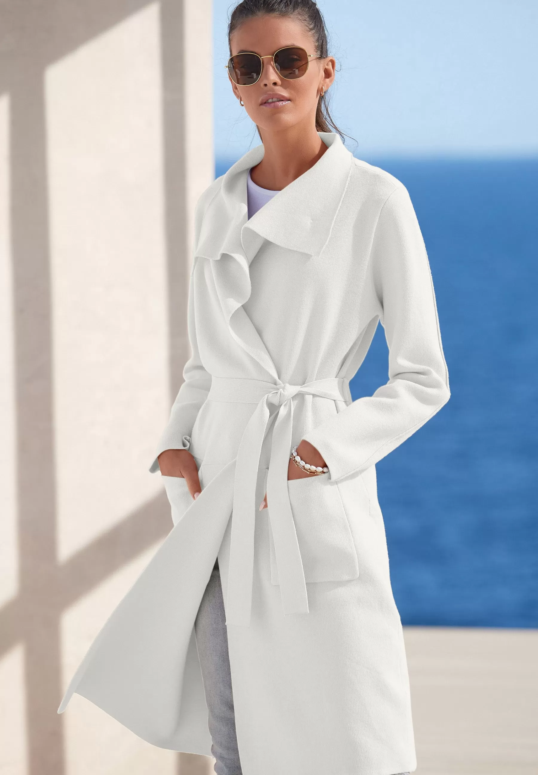 Dames LASCANA Trenchcoats | Strick - Trenchcoat