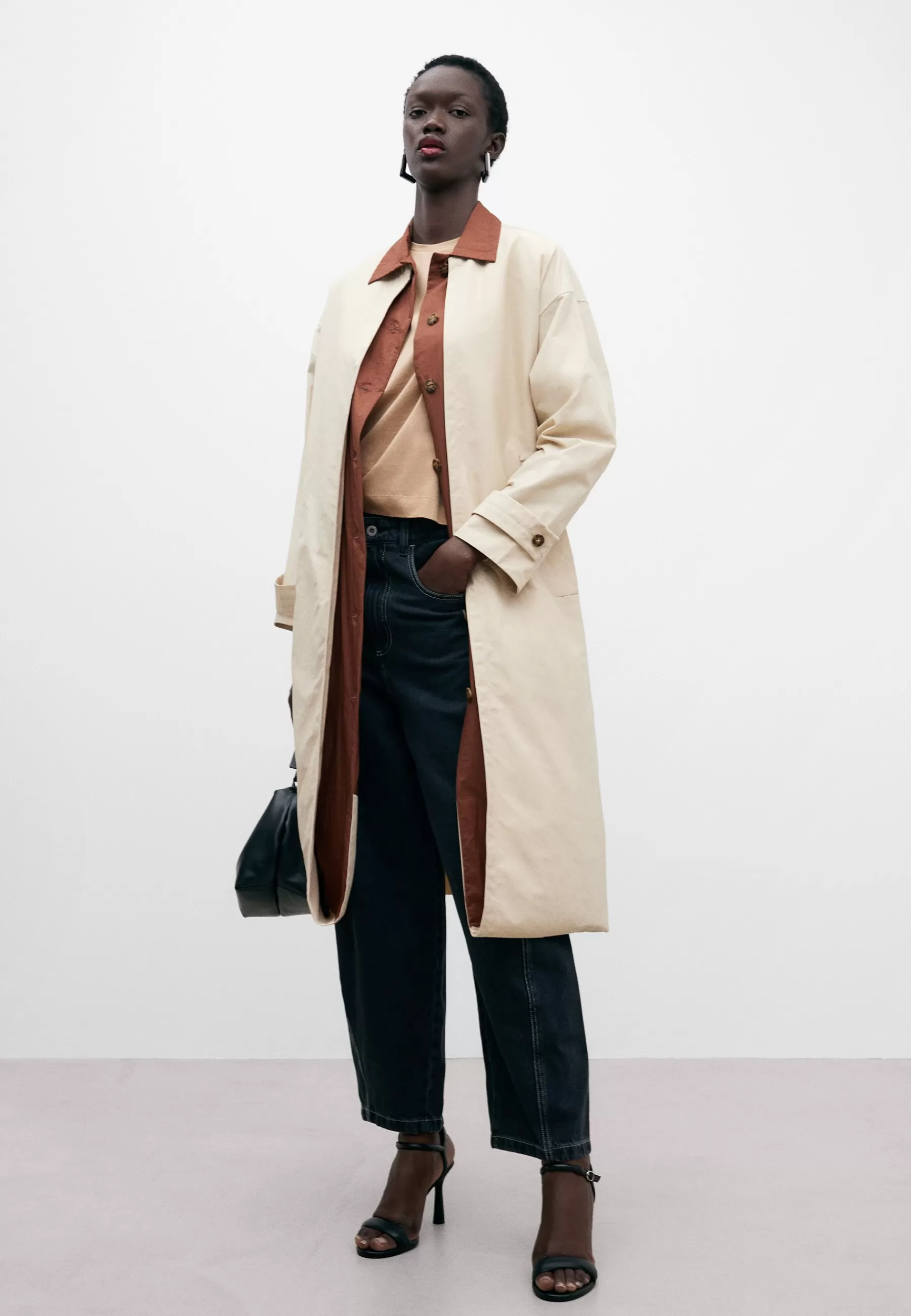 Dames ADOLFO DOMINGUEZ Trenchcoats | Long Double - Trenchcoat