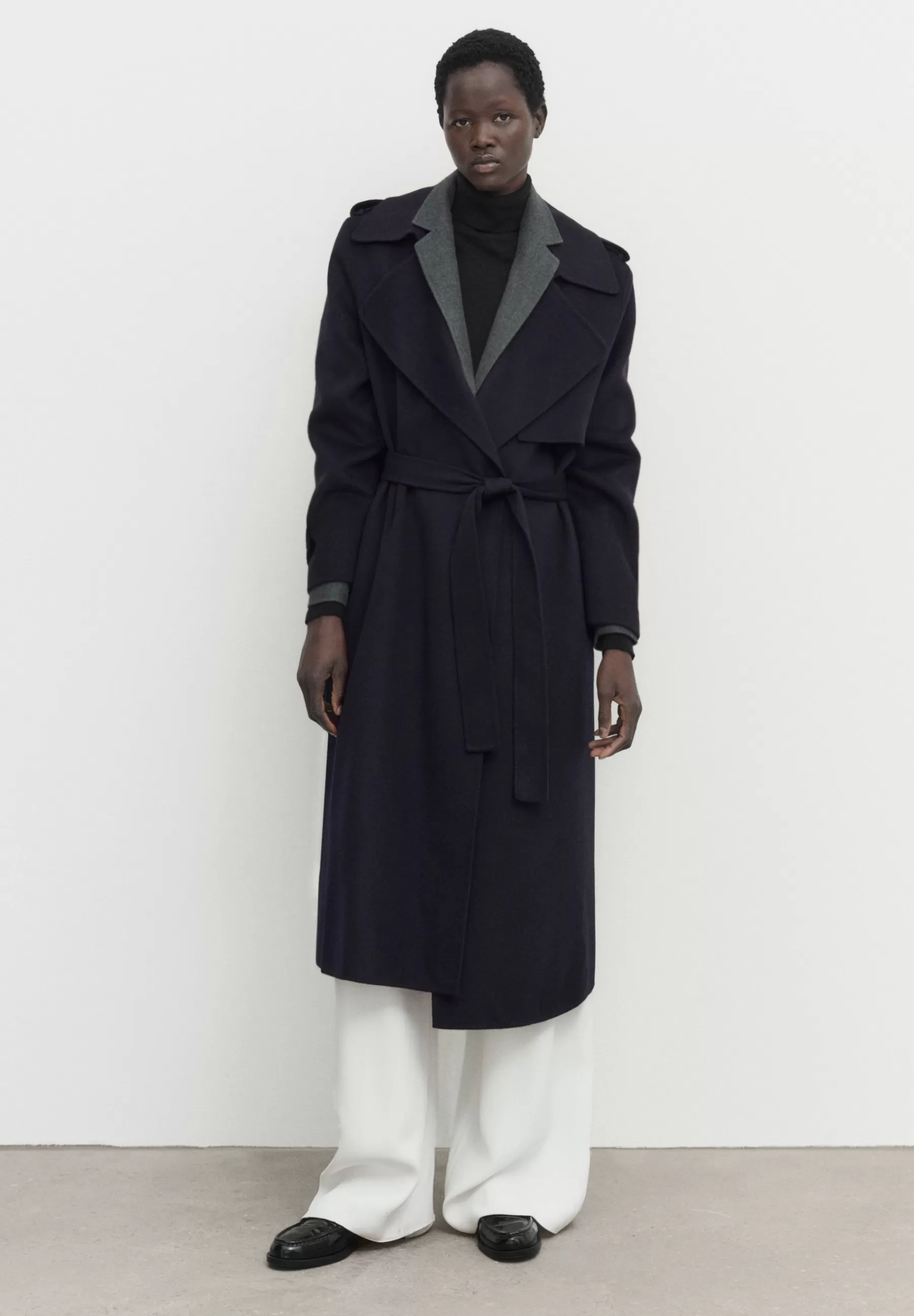 Dames Massimo Dutti Trenchcoats | Long Effect Blend - Trenchcoat