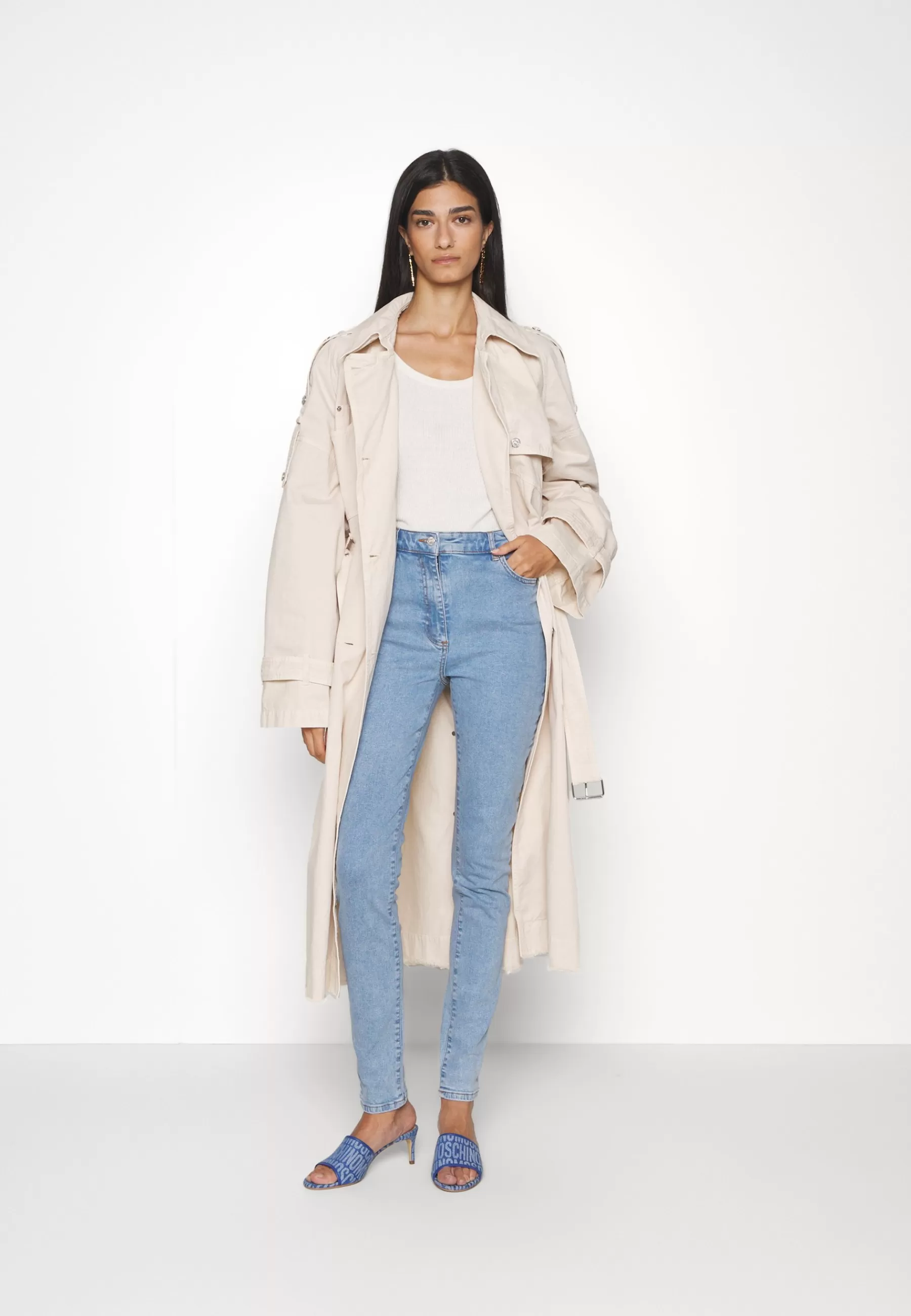 Dames MOSCHINO JEANS Trenchcoats | Long Jacket - Trenchcoat