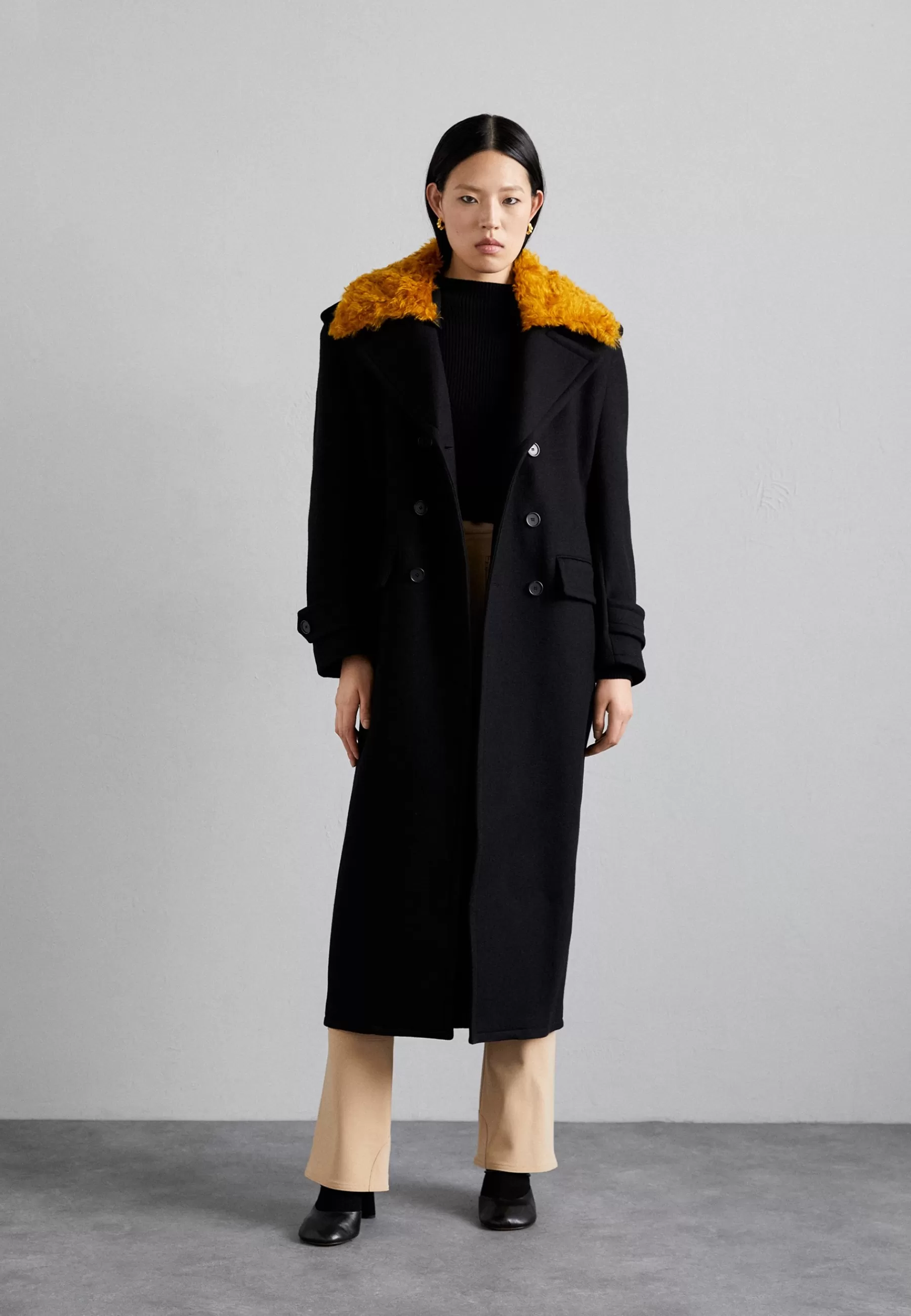 Filippa K Long Peacoat - Mantel>Dames Wollen Jassen