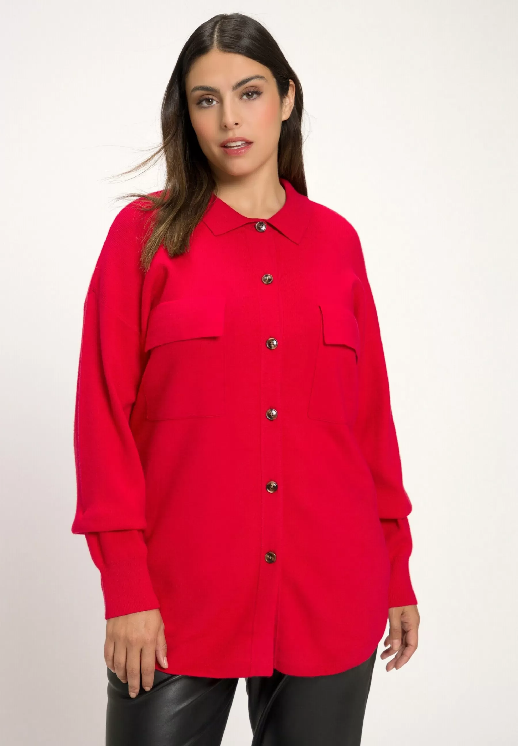 Ulla Popken Long Sleeves - Halflange Jas>Dames Wollen Jassen