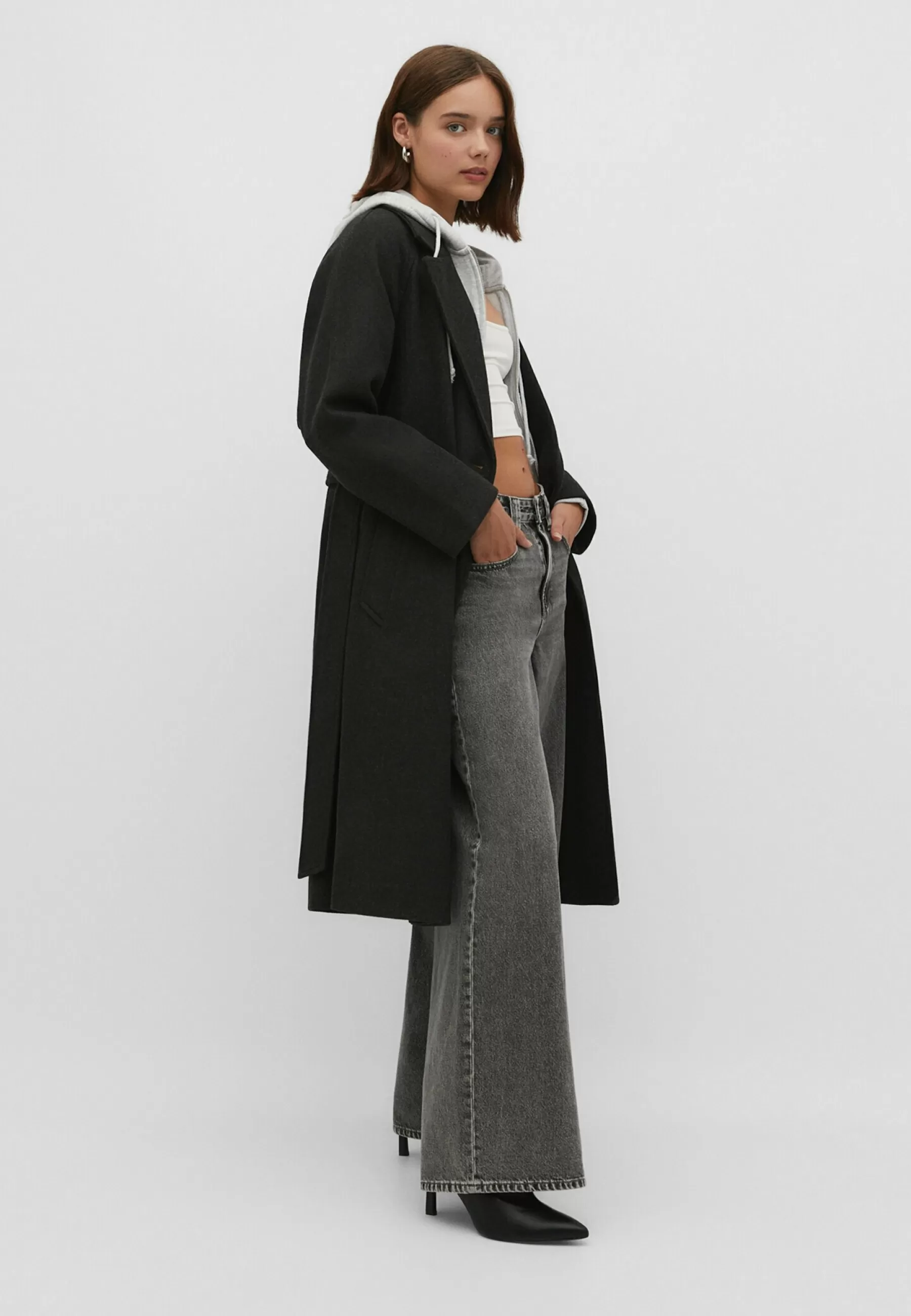 Dames Stradivarius Trenchcoats | Long Soft-Touch - Trenchcoat