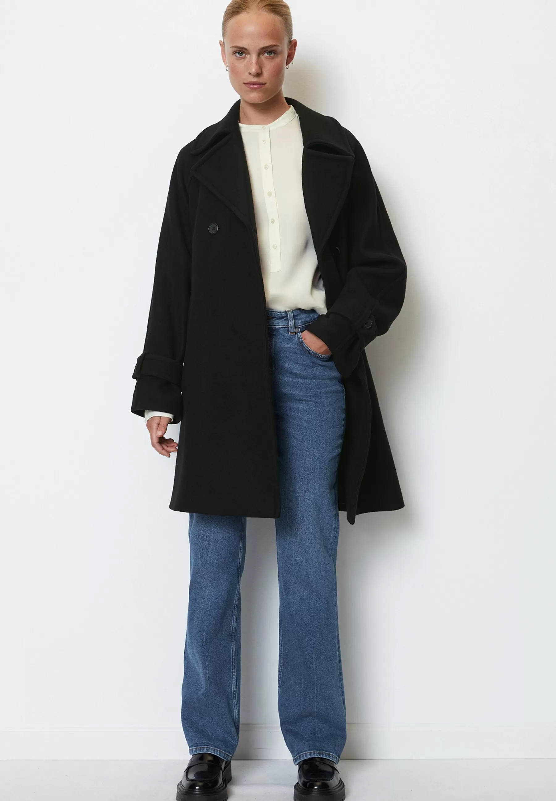 Dames Marc O'Polo Trenchcoats | Midi Length Details - Trenchcoat