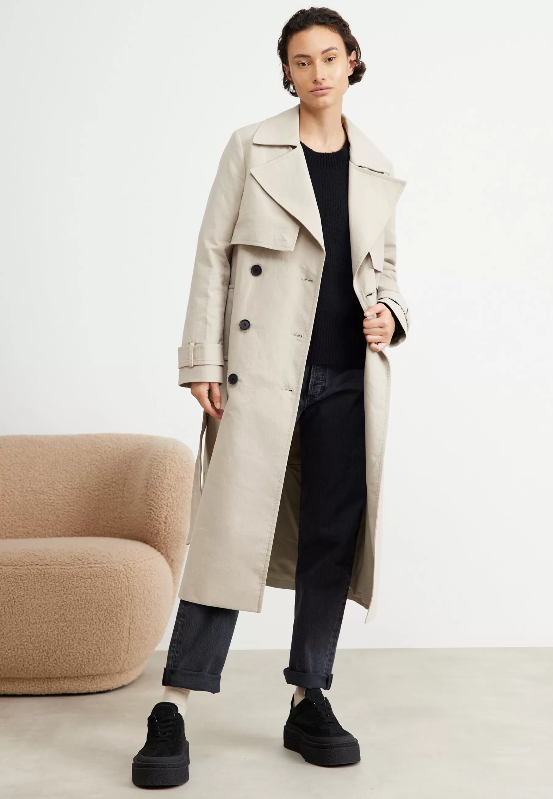 Dames AllSaints Trenchcoats | Mixie - Trenchcoat