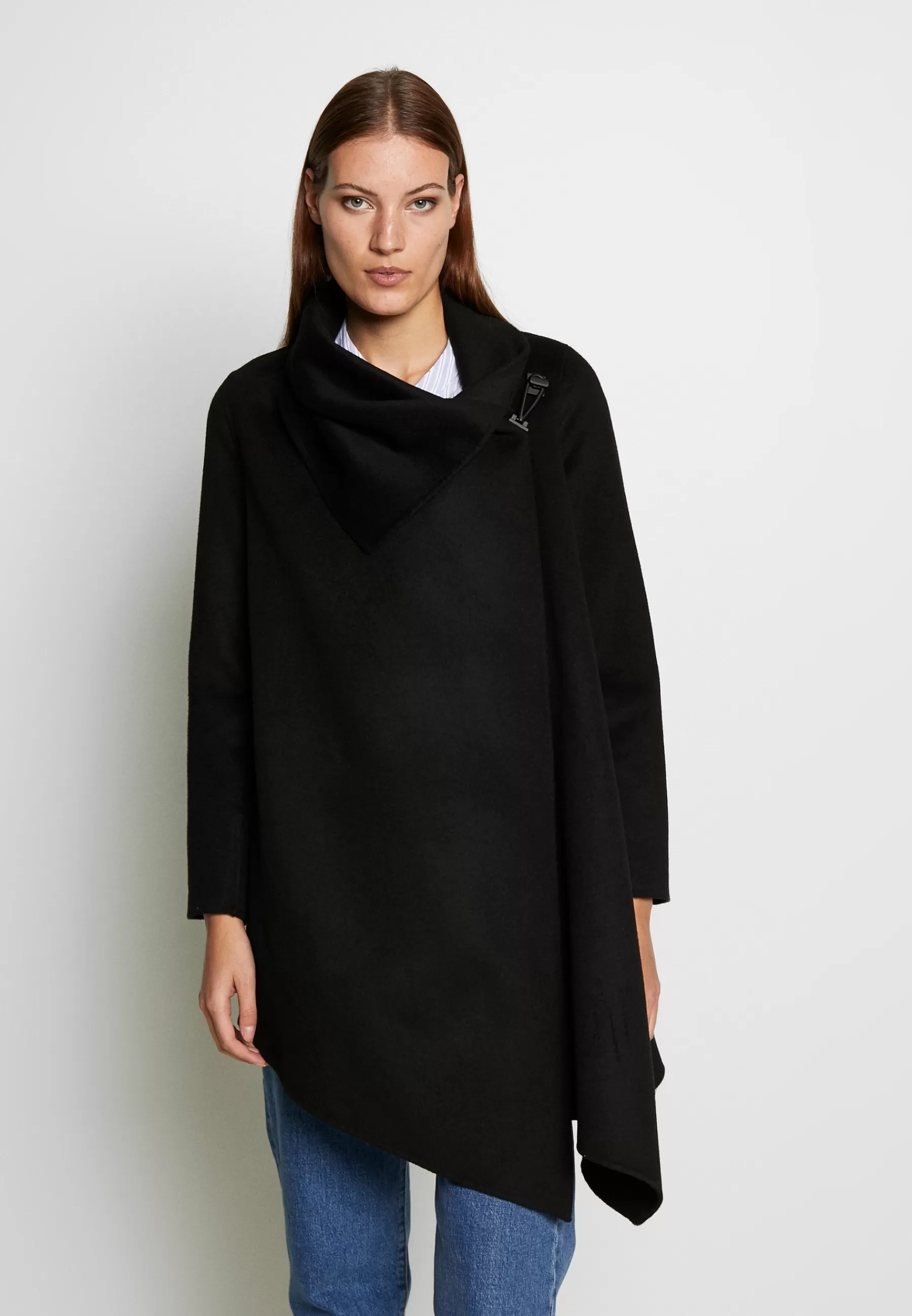 AllSaints Monument Eve Coat - Halflange Jas>Dames Wollen Jassen