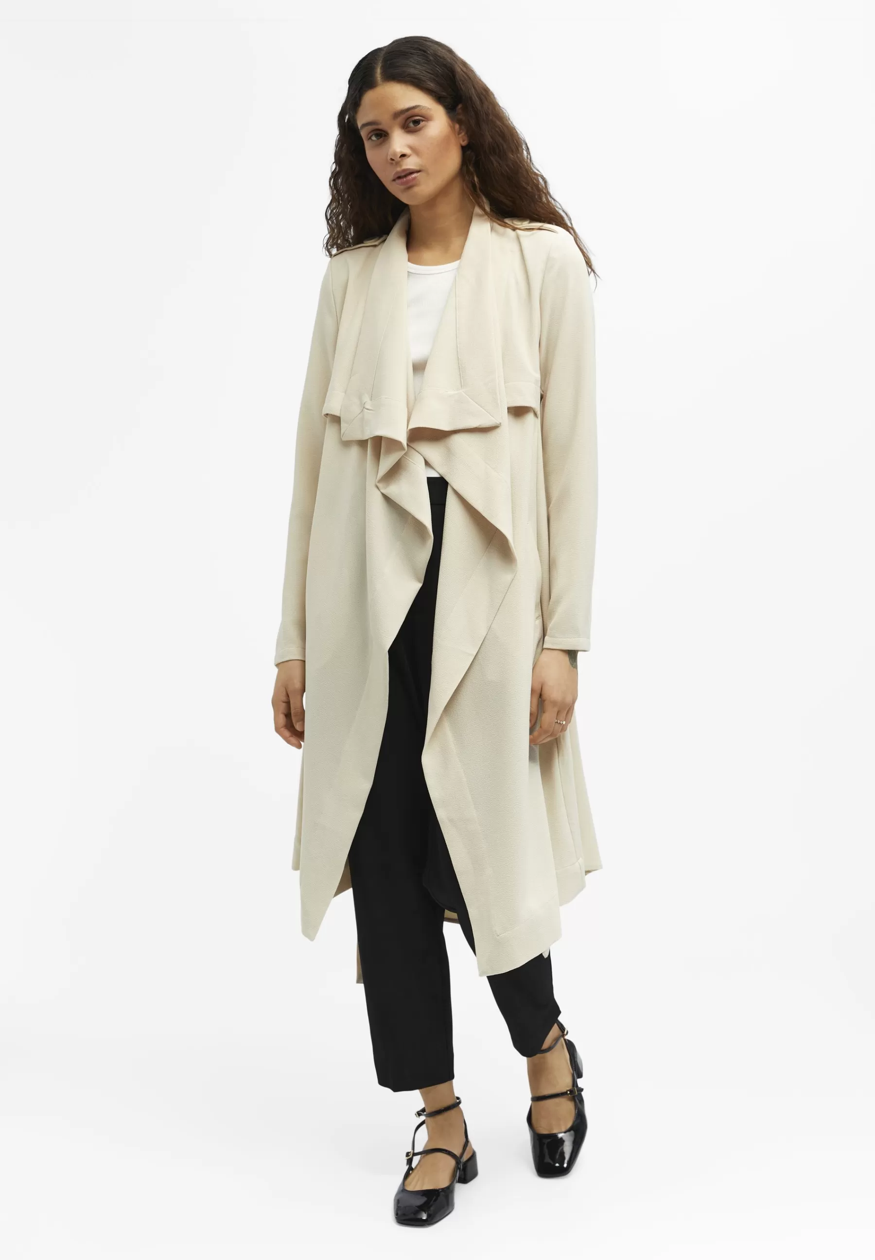 Dames Object Trenchcoats | Objannlee L/S Noos - Trenchcoat