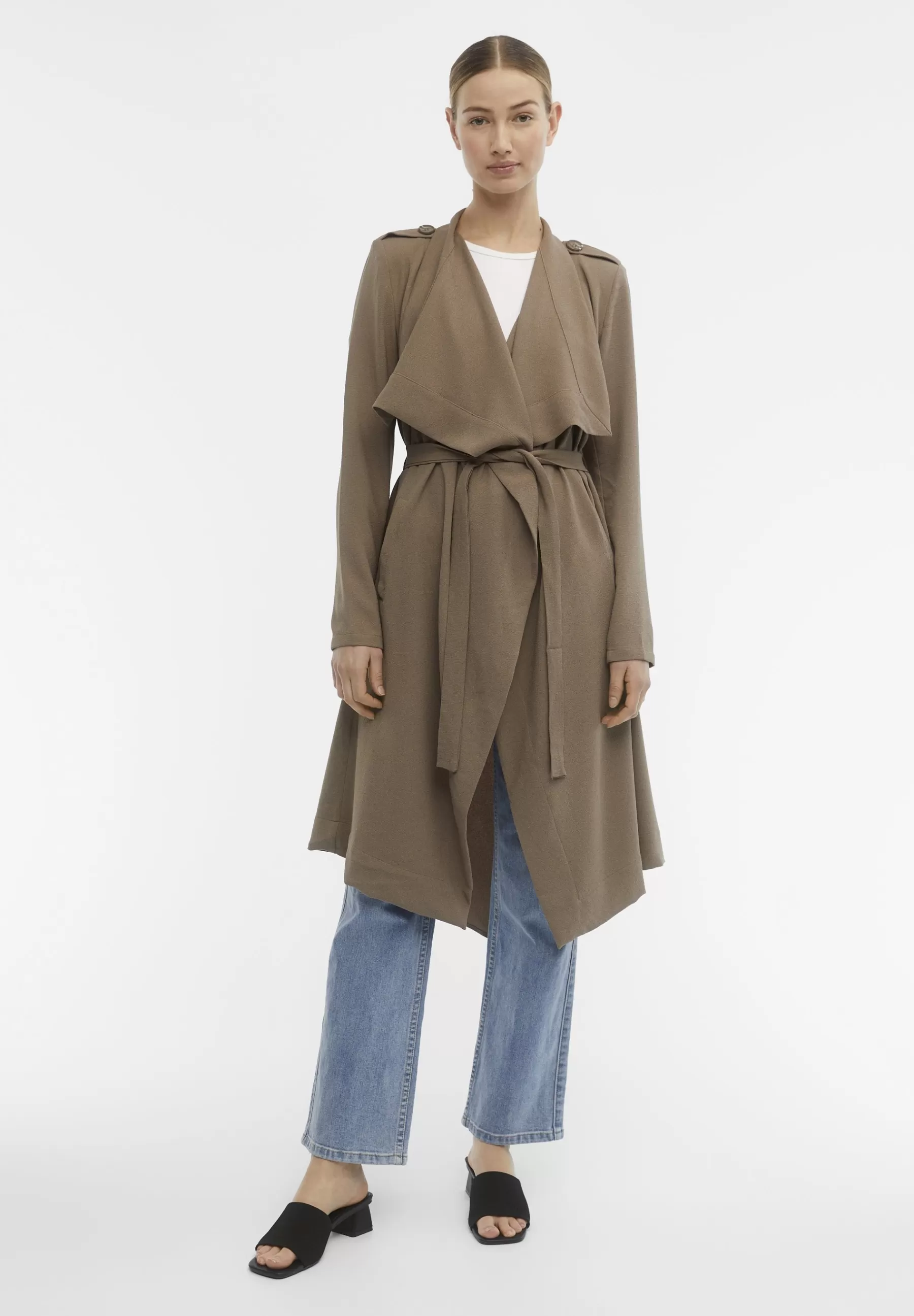 Dames Object Trenchcoats | Objannlee L/S Noos - Trenchcoat