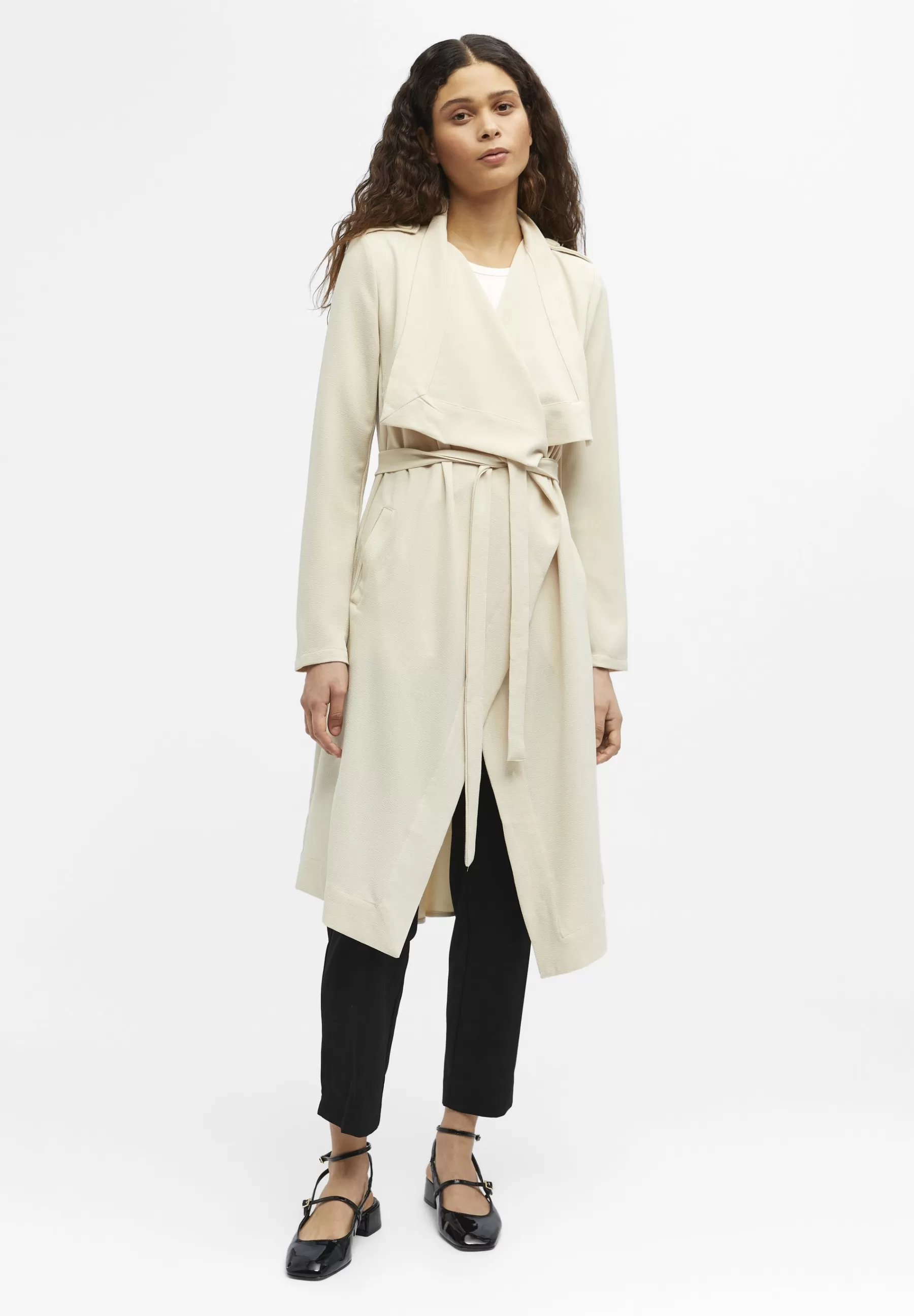 Dames Object Trenchcoats | Objannlee L/S Noos - Trenchcoat