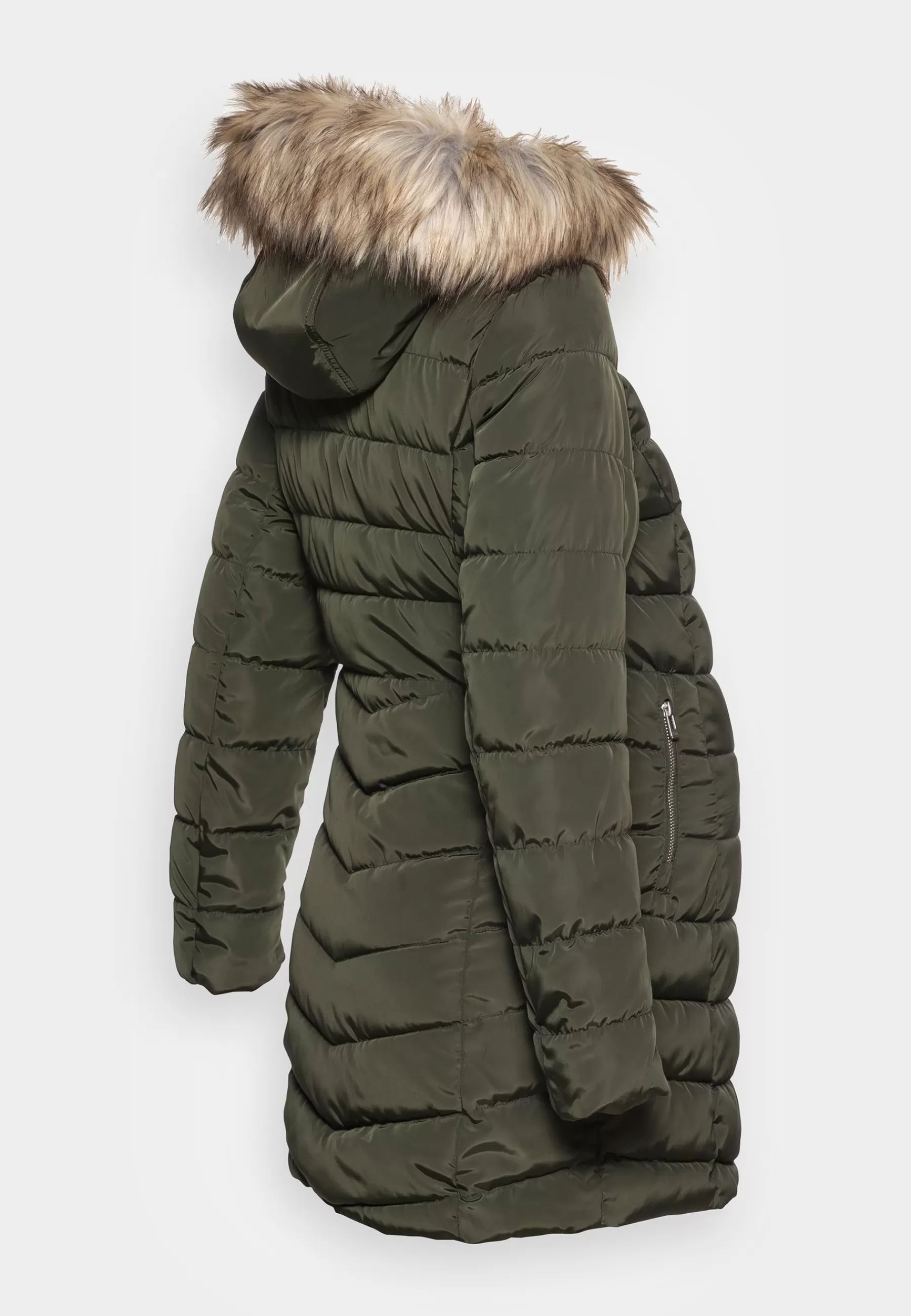 Dames ONLY MATERNITY Parka's | Olmnewellan Quilted Hood Fur Coat - Parka