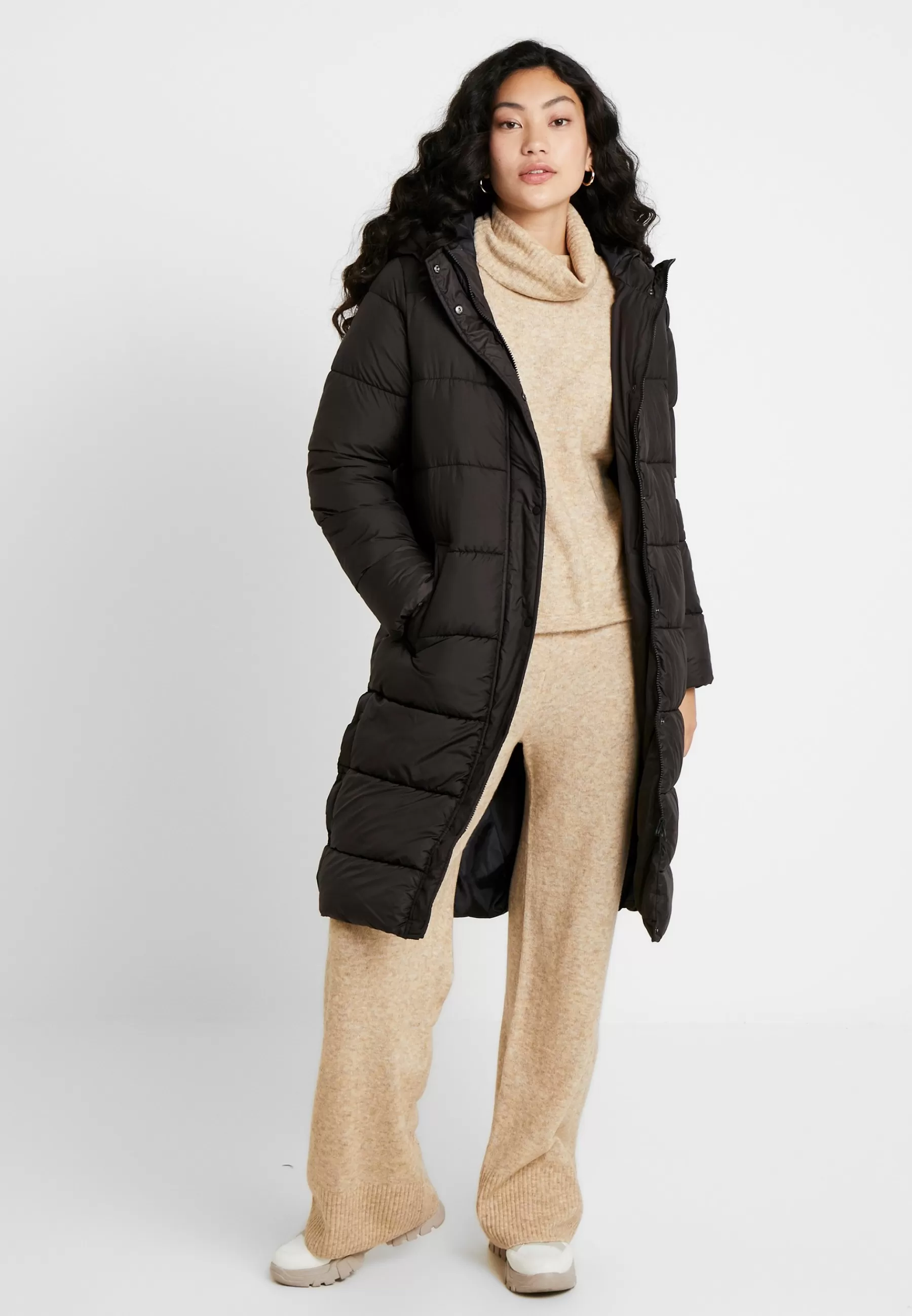 ONLY Tall Onlcammie Long Quilted Coat - Mantel>Dames Wollen Jassen