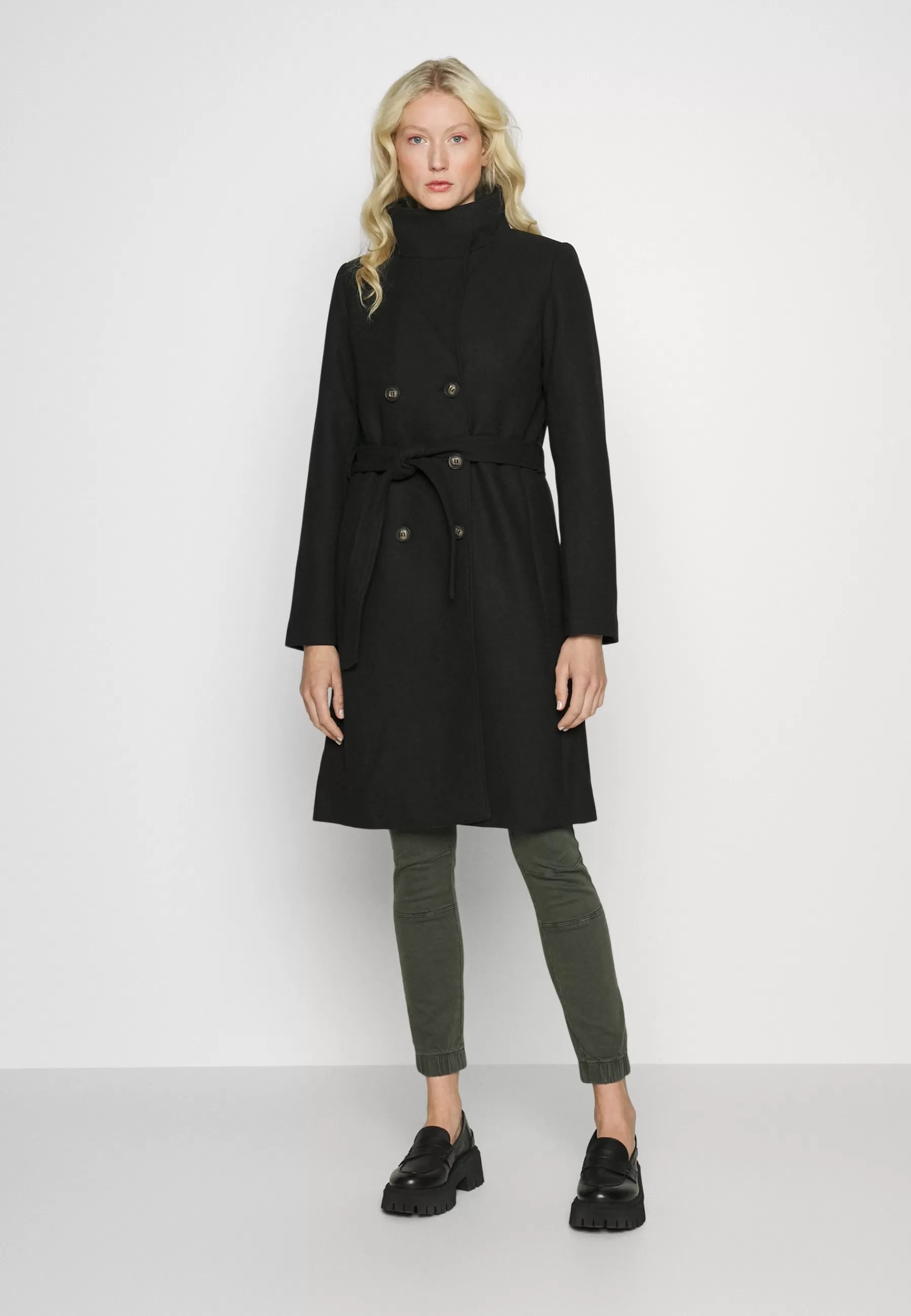 ONLY Tall Onlmedina Belted Coat - Mantel>Dames Wollen Jassen