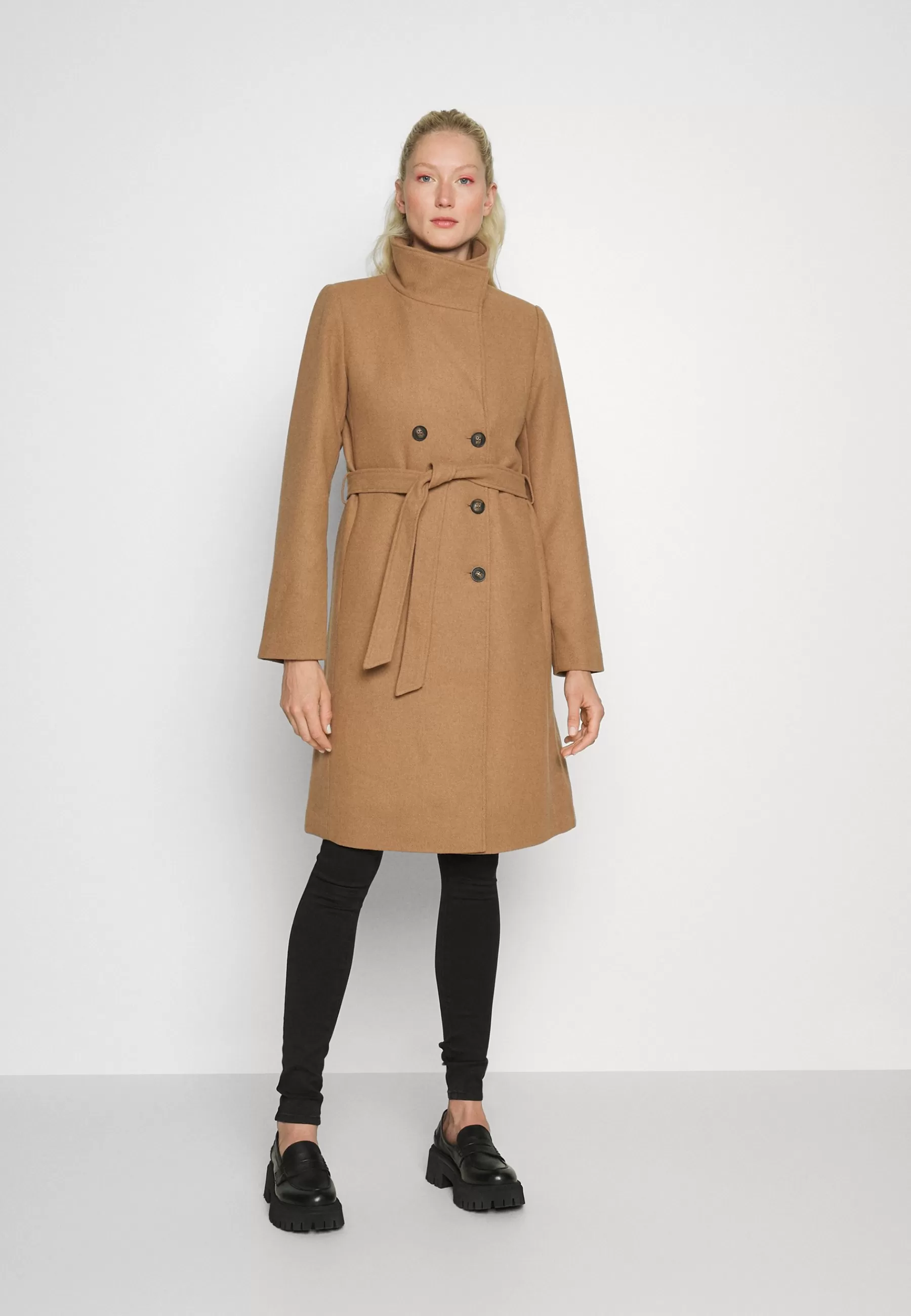 ONLY Tall Onlmedina Belted Coat - Mantel>Dames Wollen Jassen