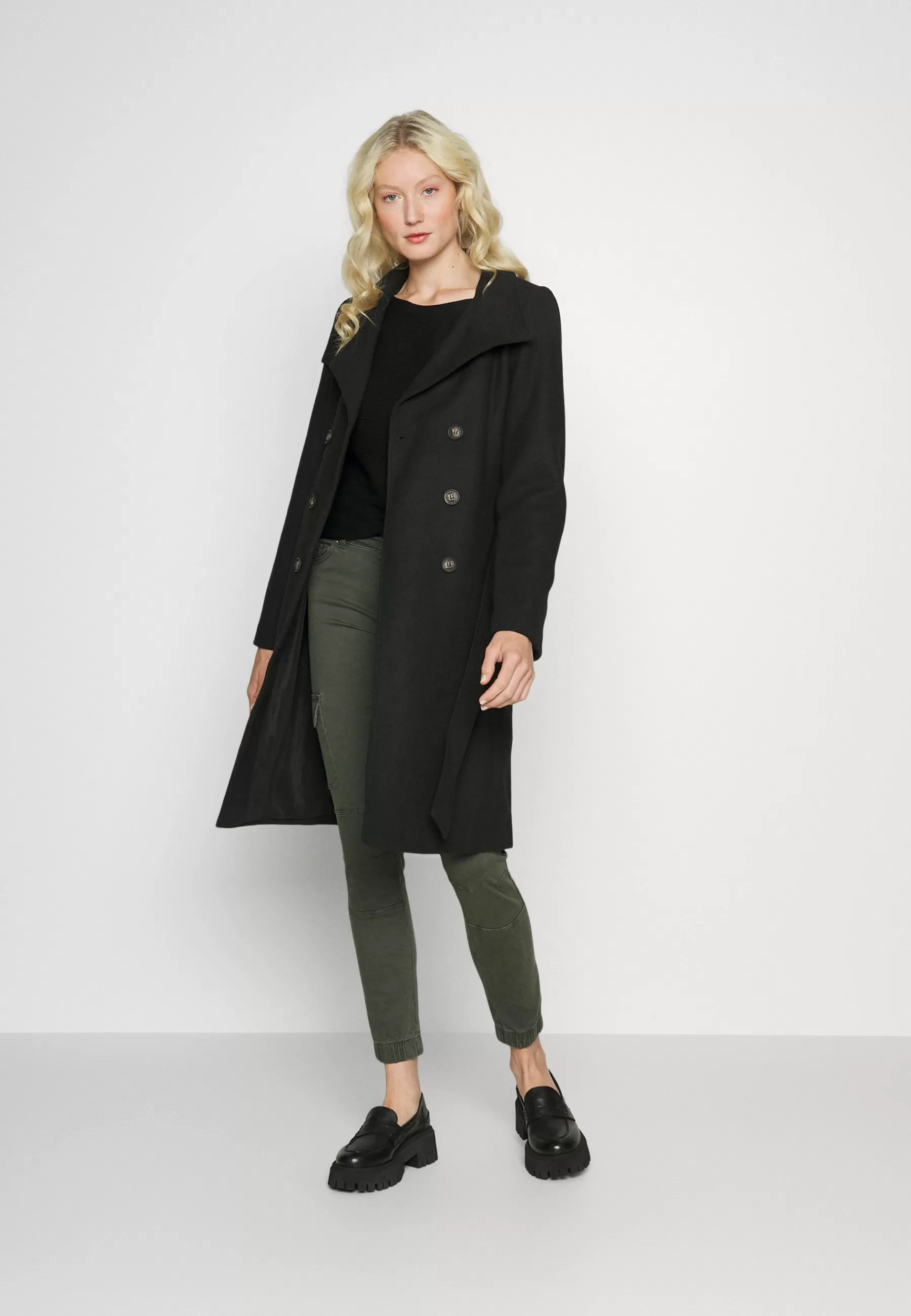 ONLY Tall Onlmedina Belted Coat - Mantel>Dames Wollen Jassen