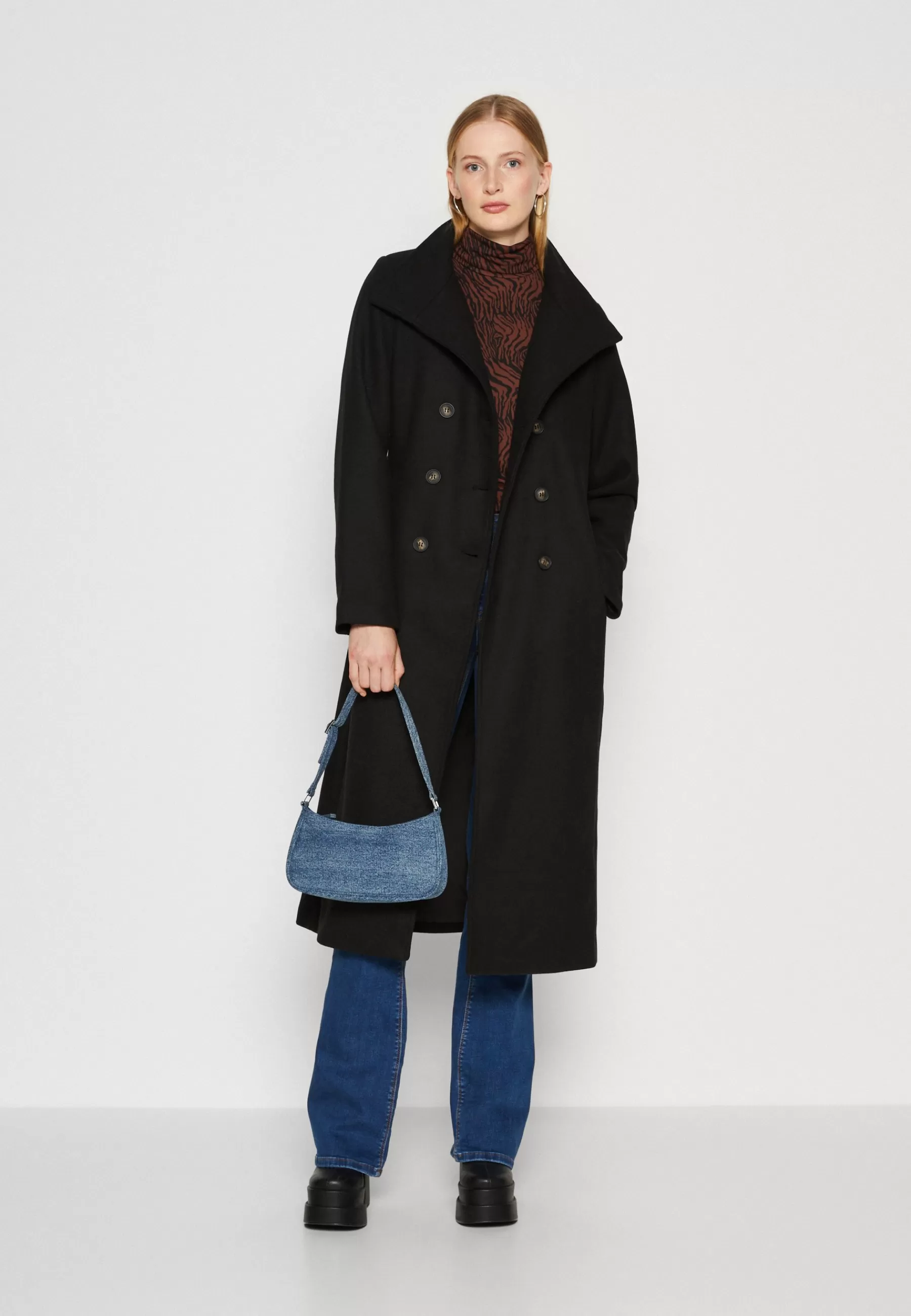 ONLY Tall Onlmedina Long Belted Coat - Mantel>Dames Wollen Jassen