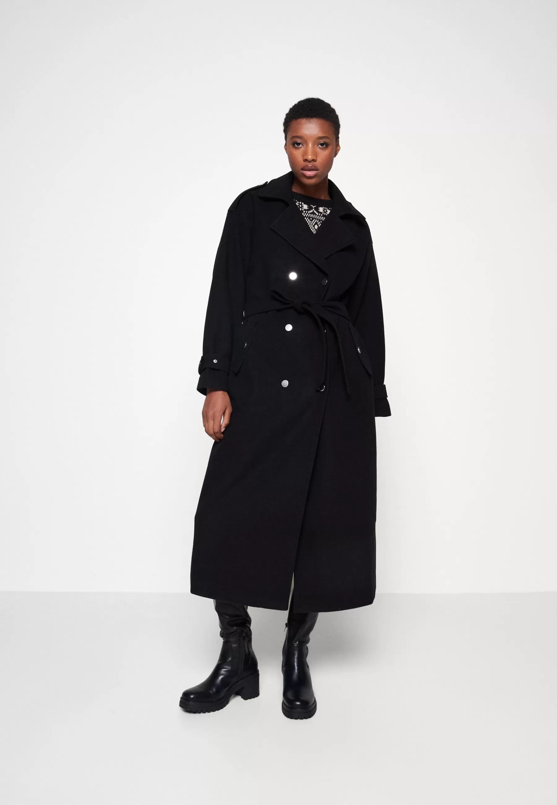 Dames ONLY Trenchcoats | Onlsepia Emma X-Long - Trenchcoat