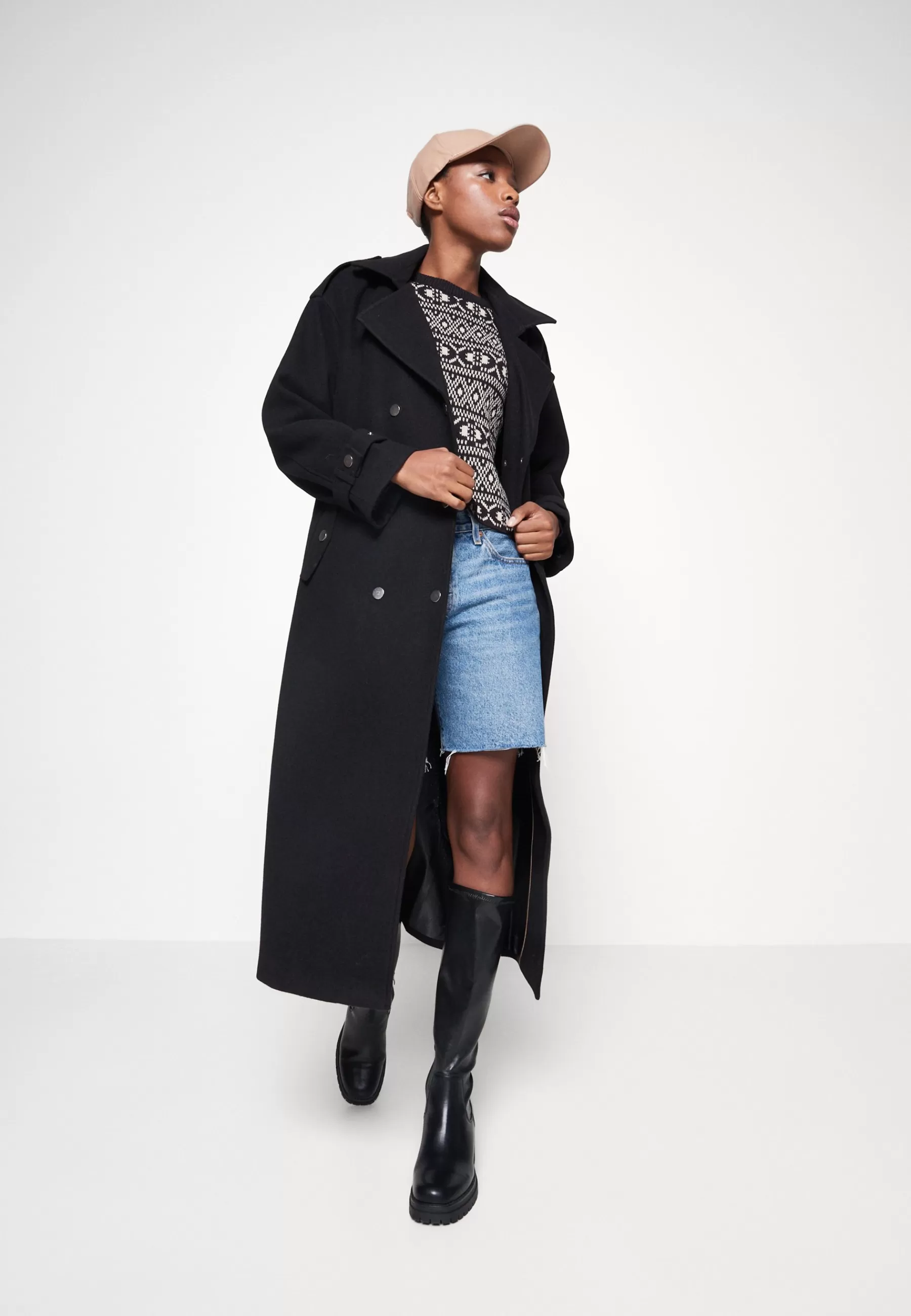 Dames ONLY Trenchcoats | Onlsepia Emma X-Long - Trenchcoat